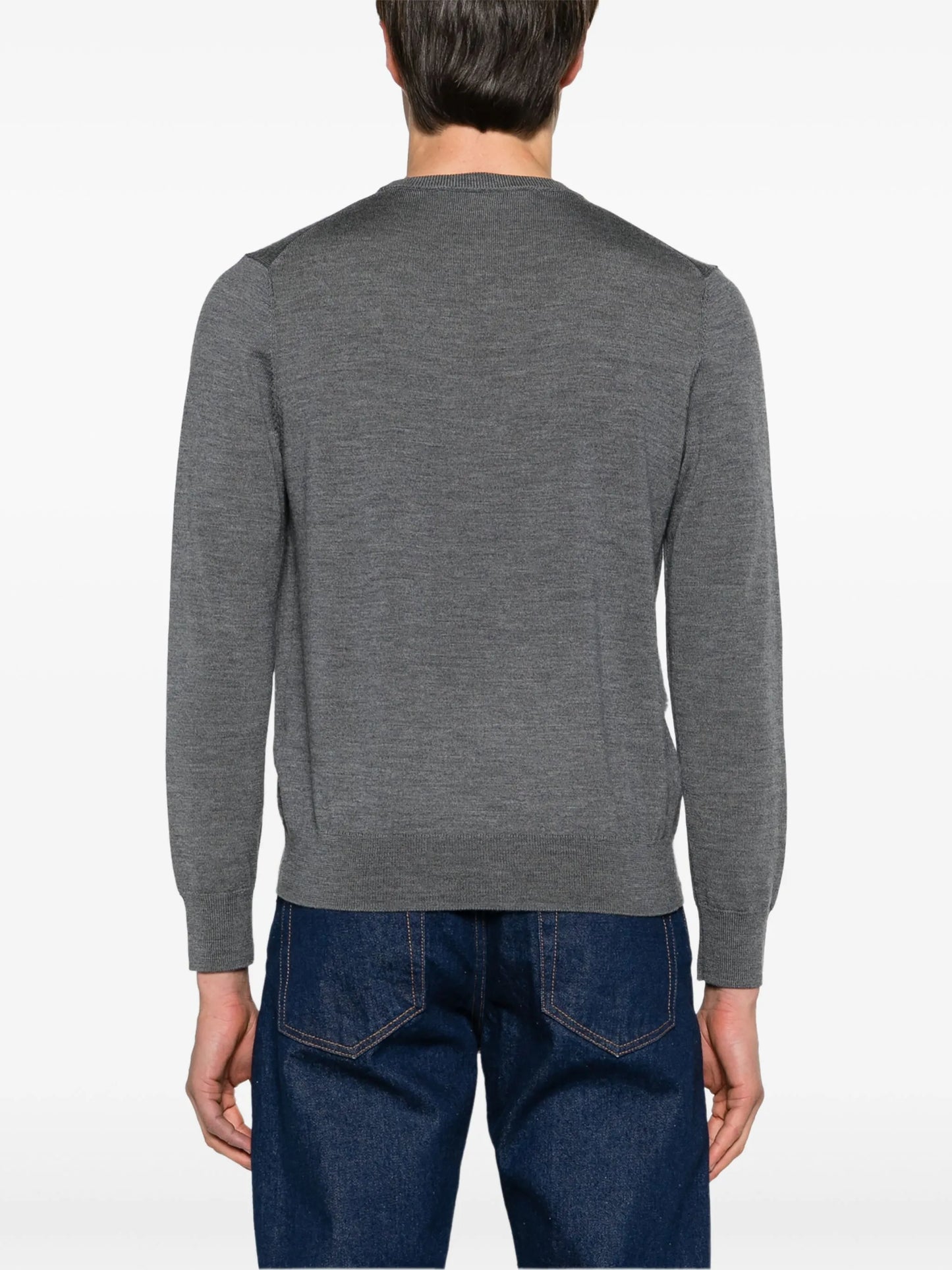 ruched-detail wool jumper