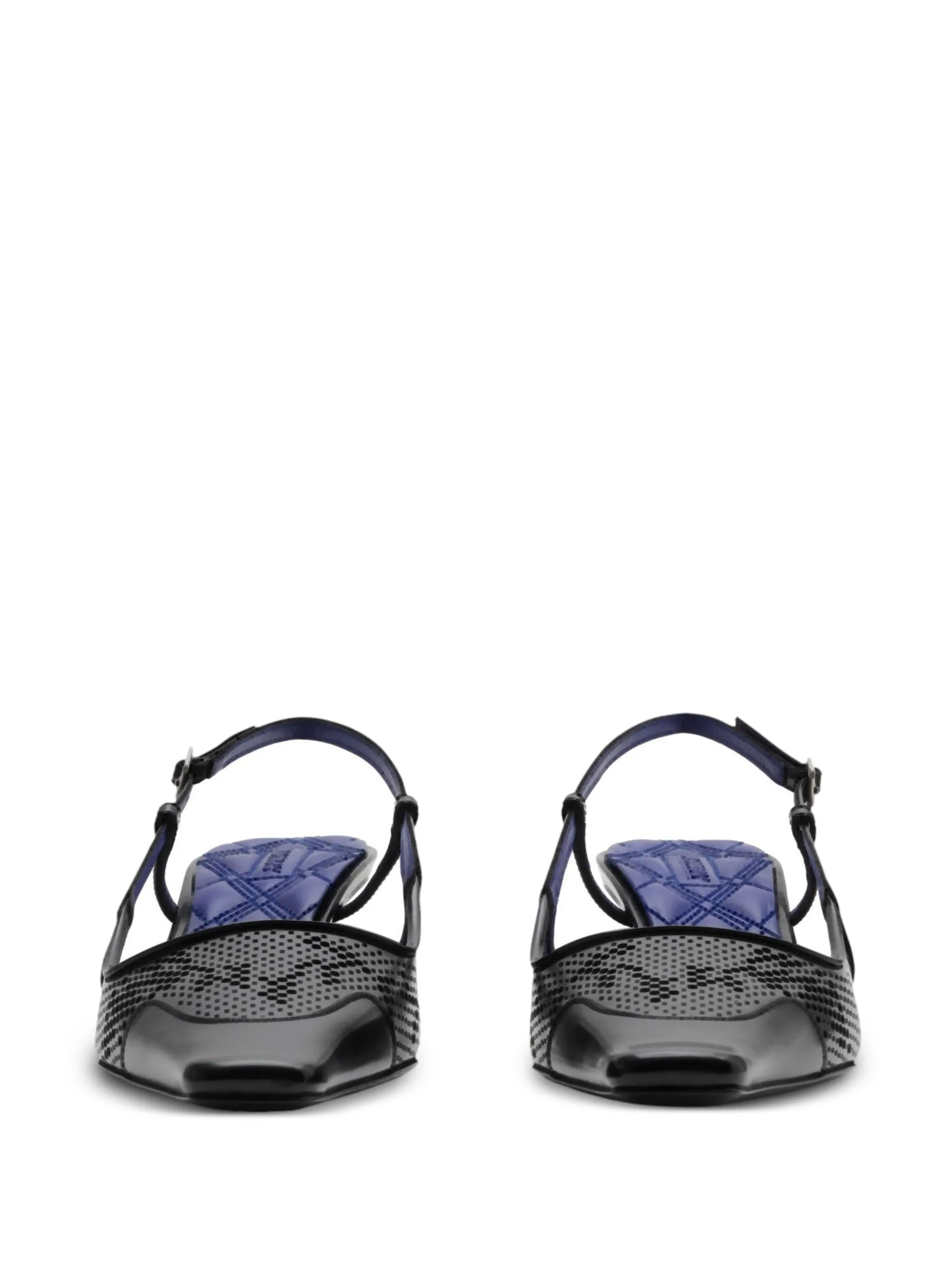 Chisel 50mm slingback pumps