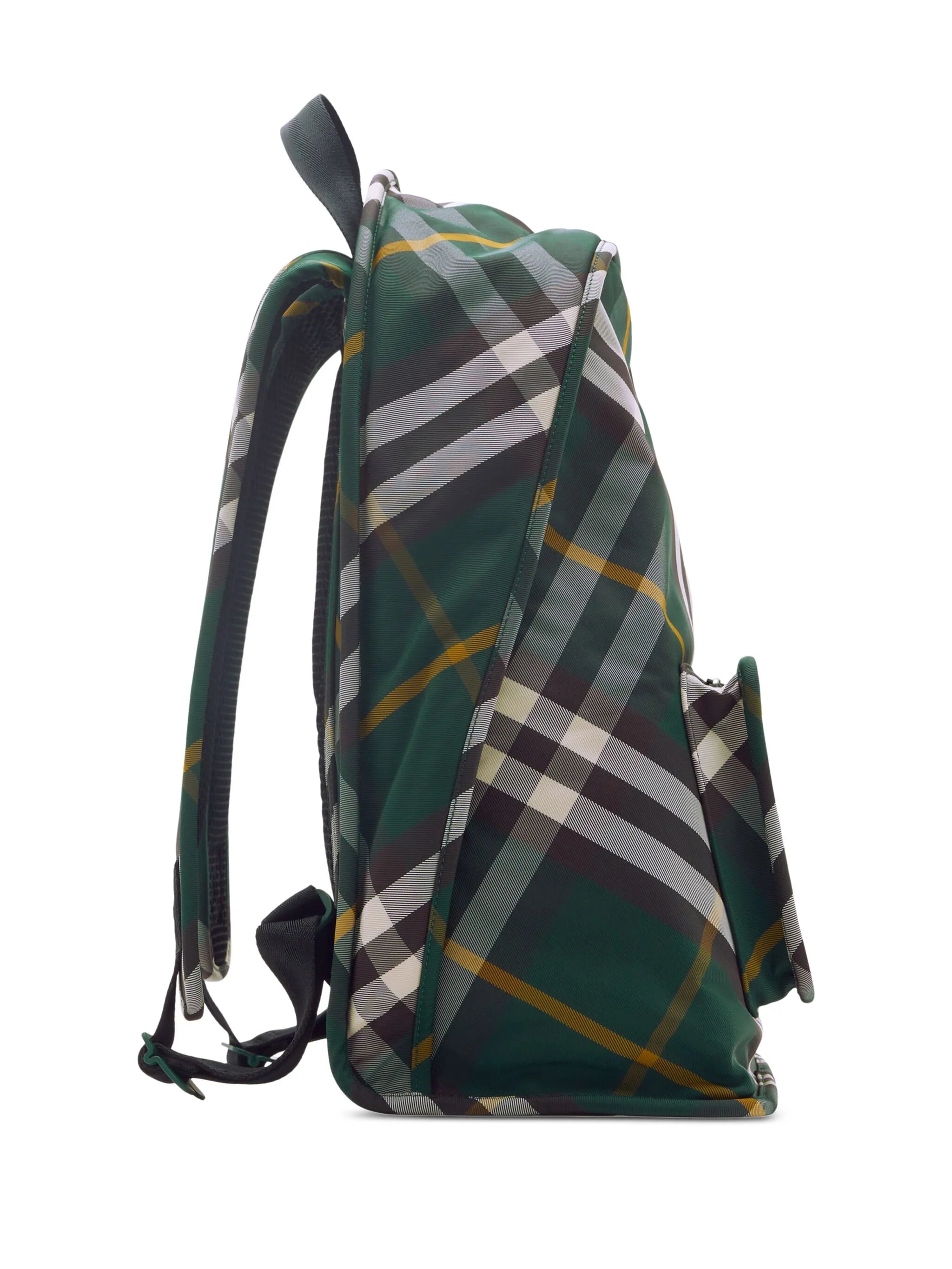 Shield checkered woven backpack