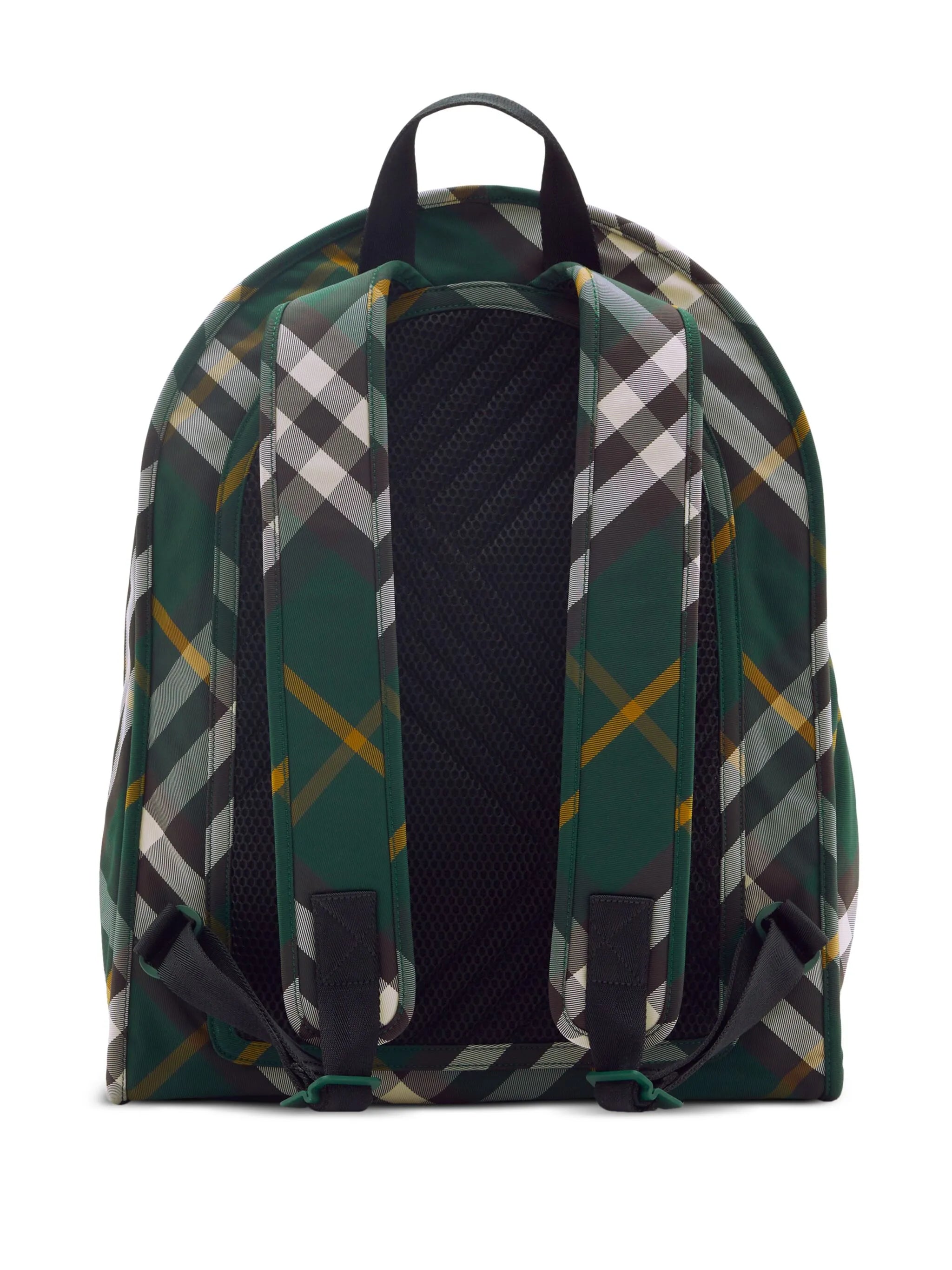 Shield checkered woven backpack