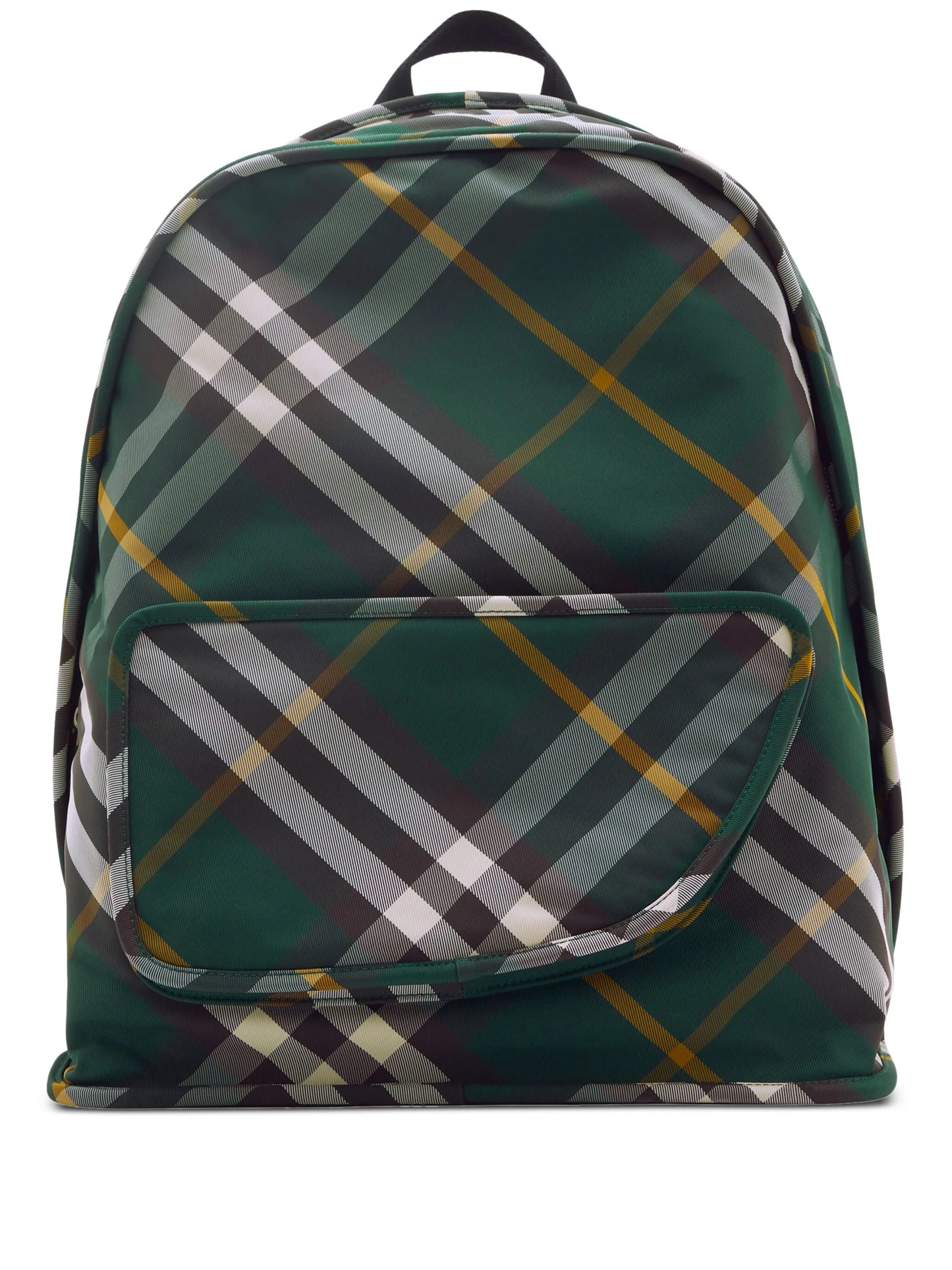 Shield checkered woven backpack