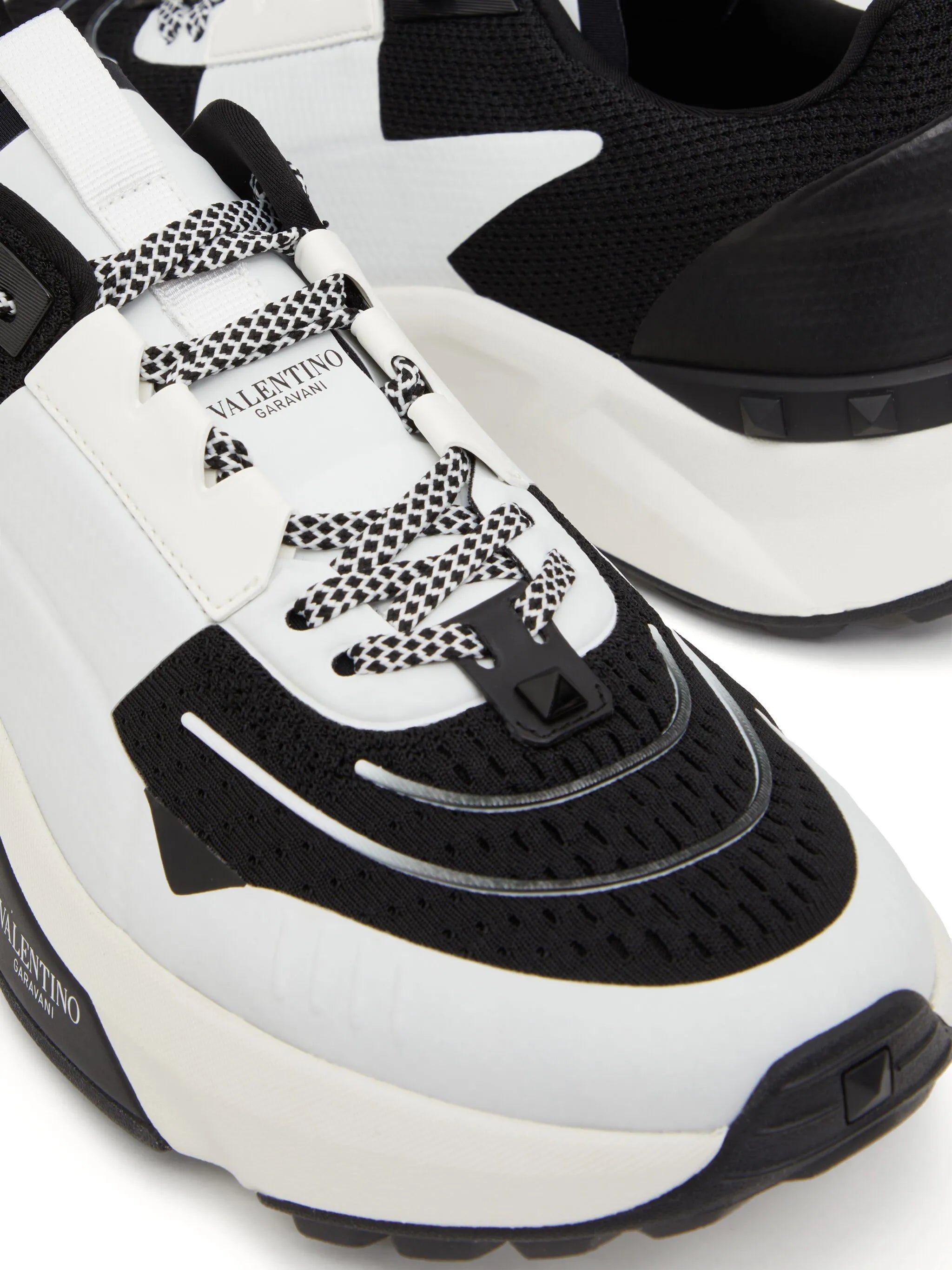 True Act studded panel sneakers