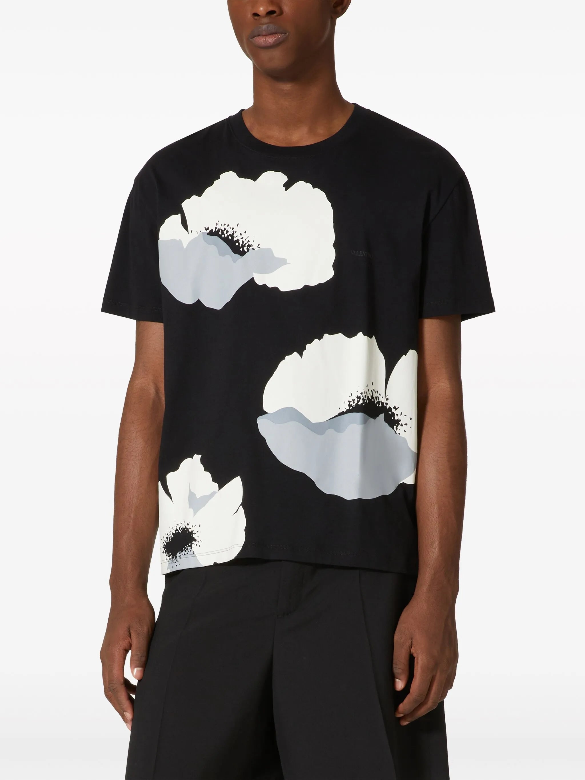 Flower Portrait-print cotton T-shirt