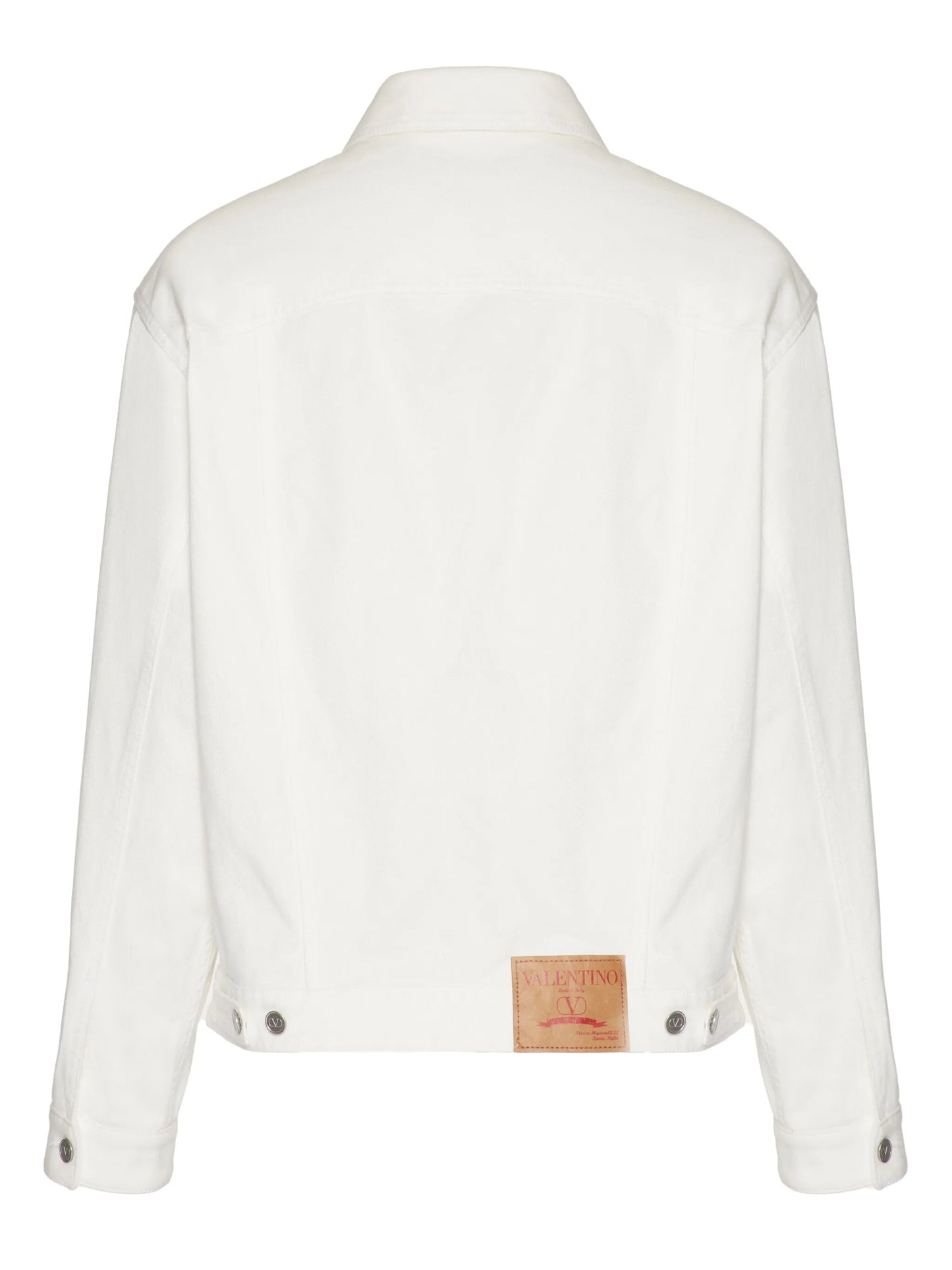 V-detail denim jacket