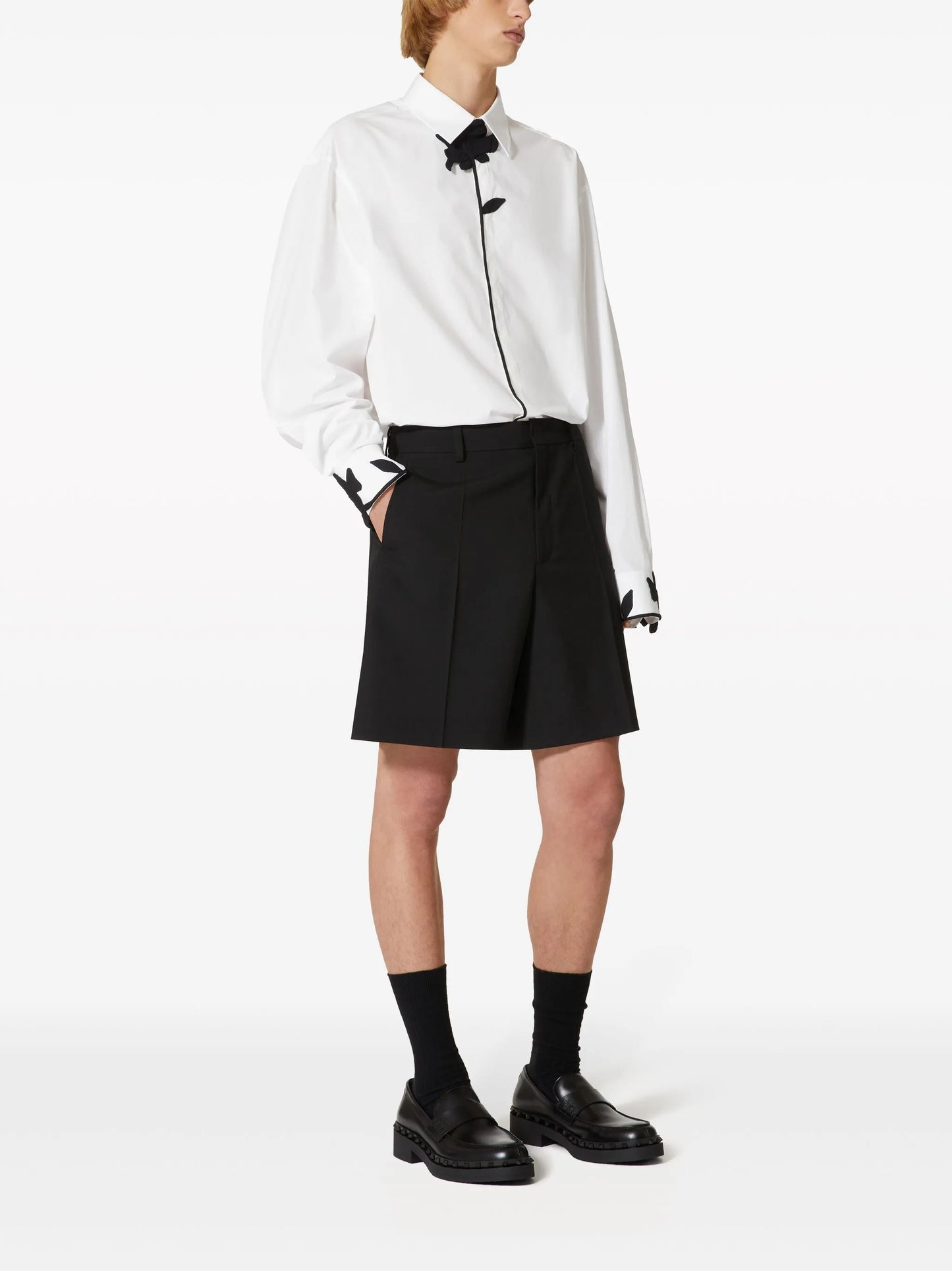 wool bermuda shorts