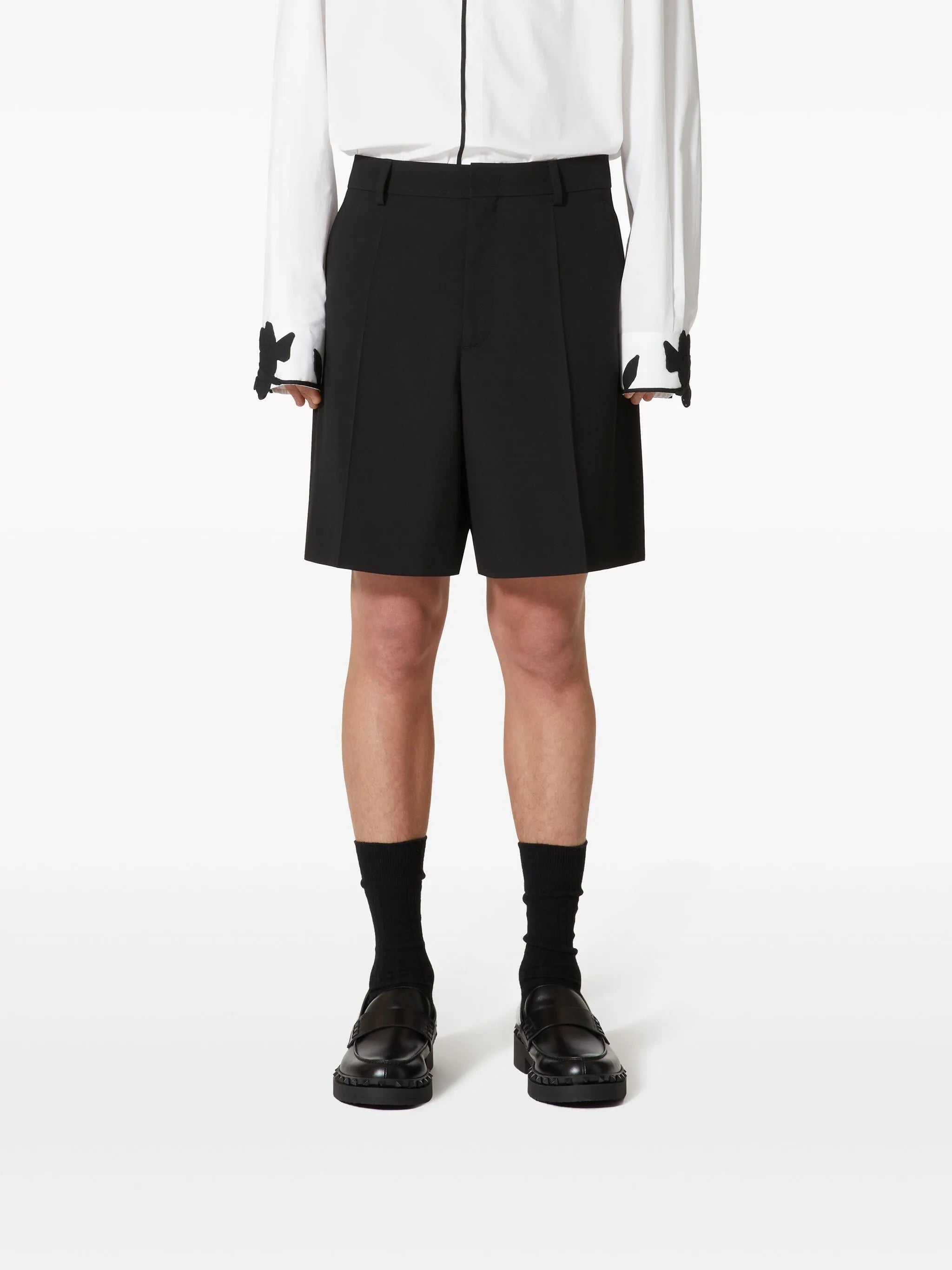 wool bermuda shorts