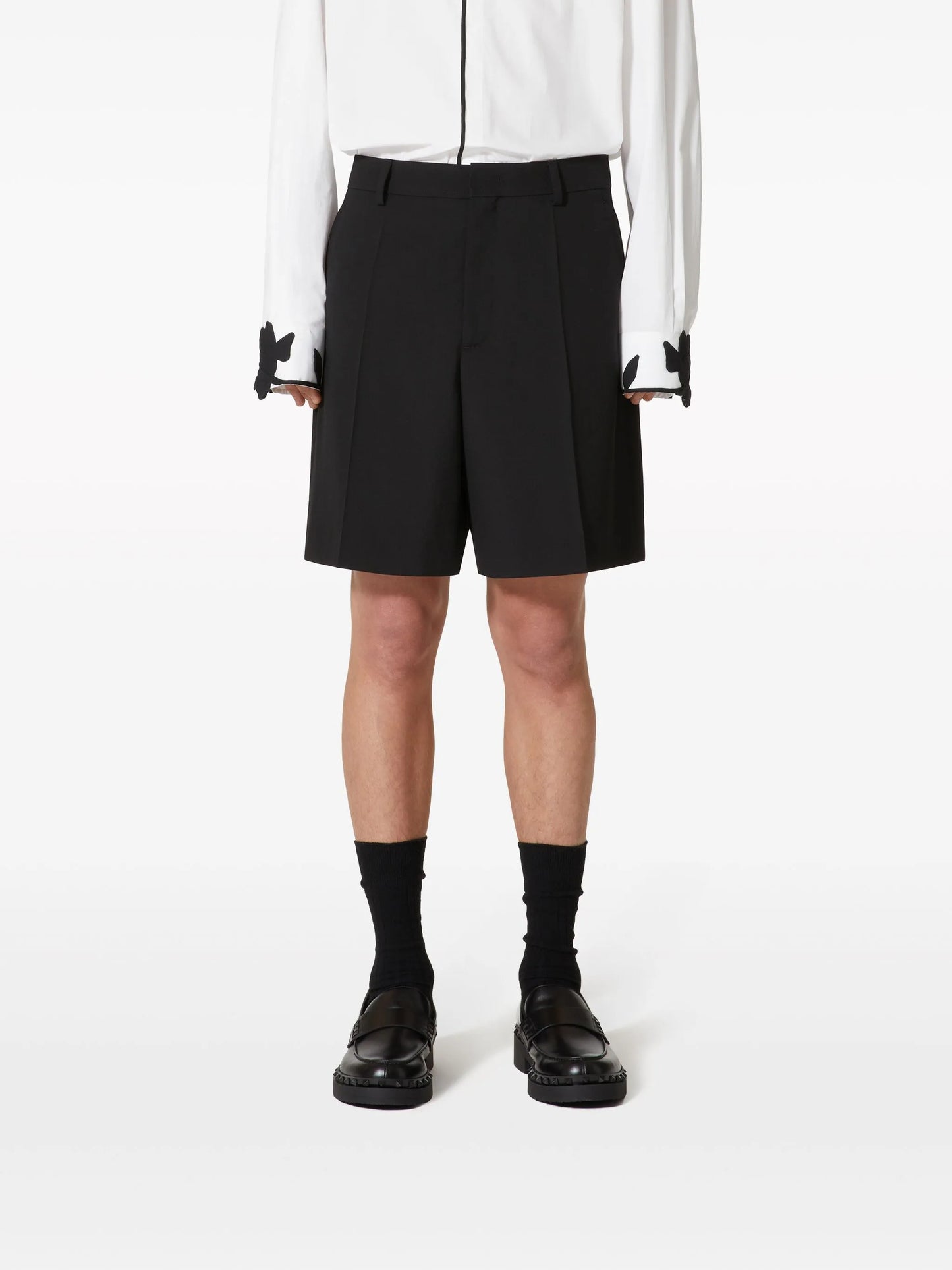 wool bermuda shorts