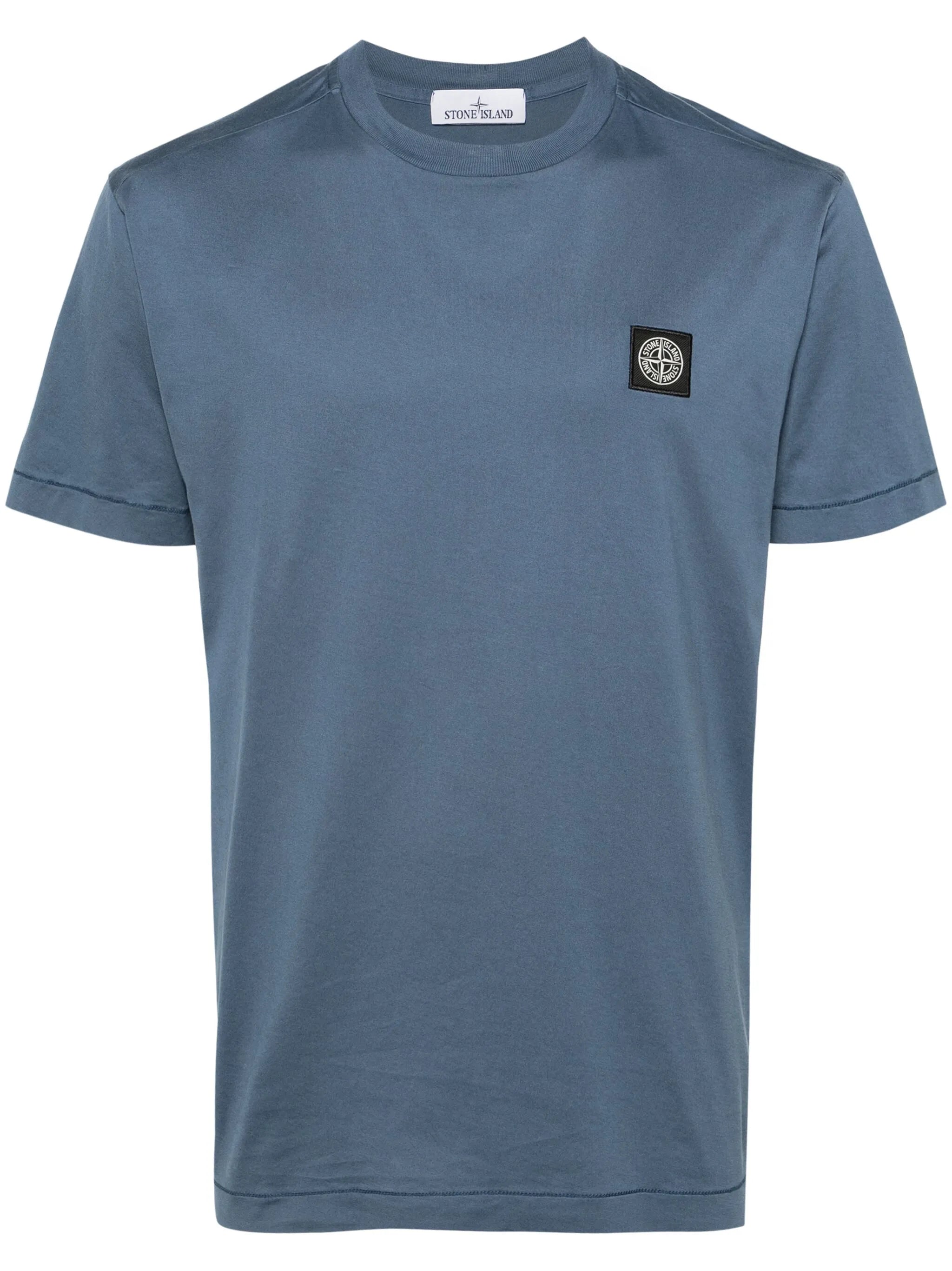 logo-patch cotton T-shirt