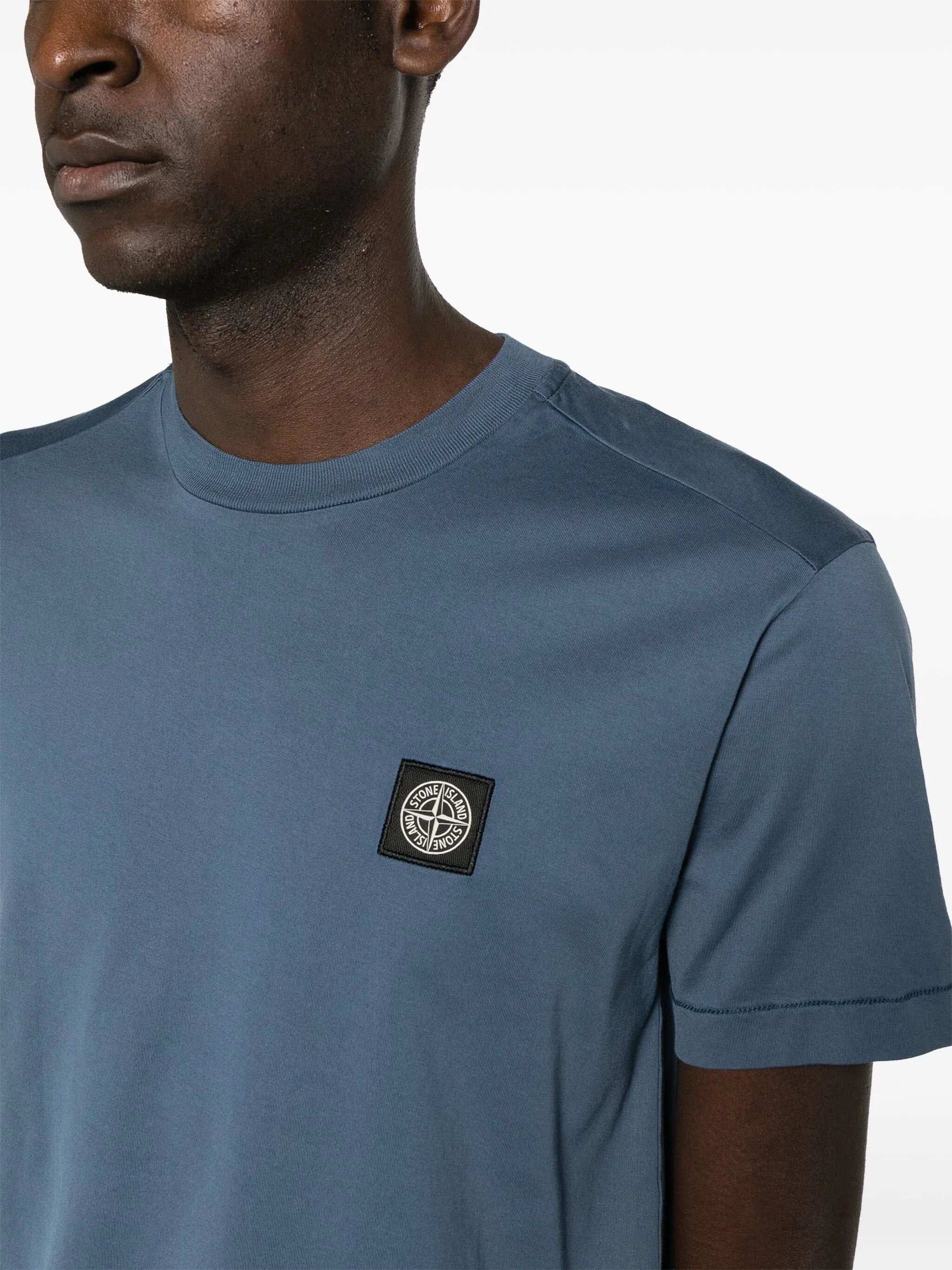 logo-patch cotton T-shirt