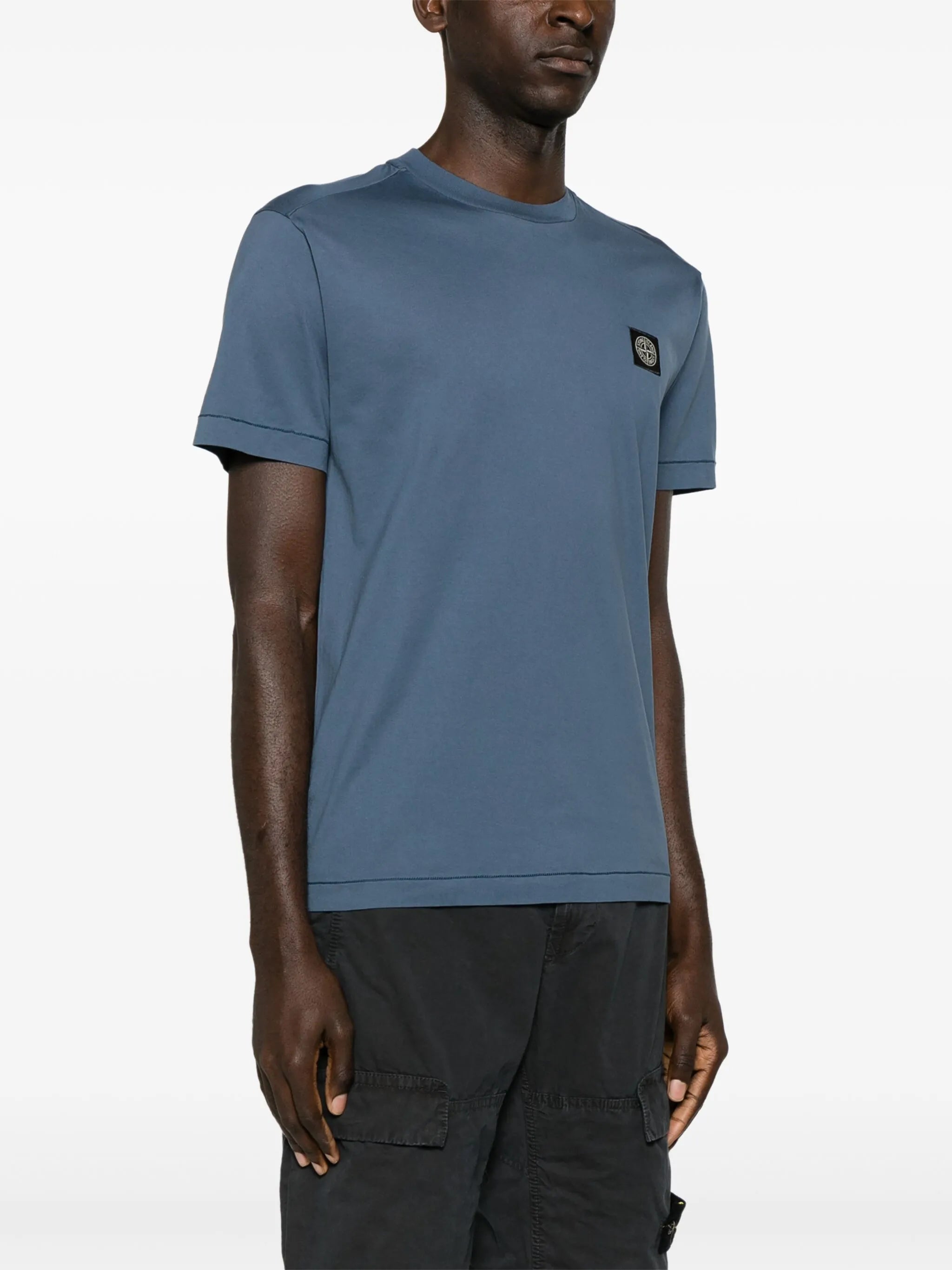 logo-patch cotton T-shirt