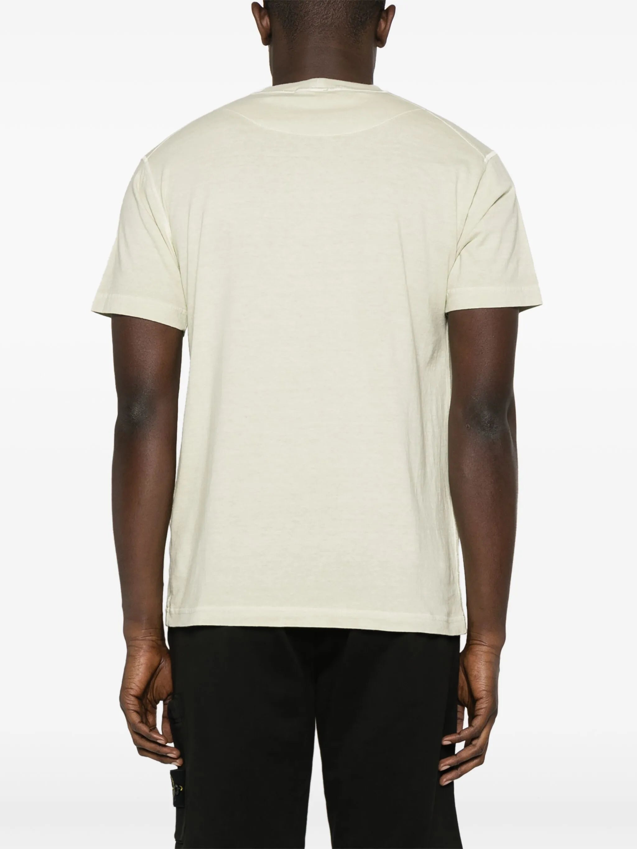Compass-patch cotton T-shirt