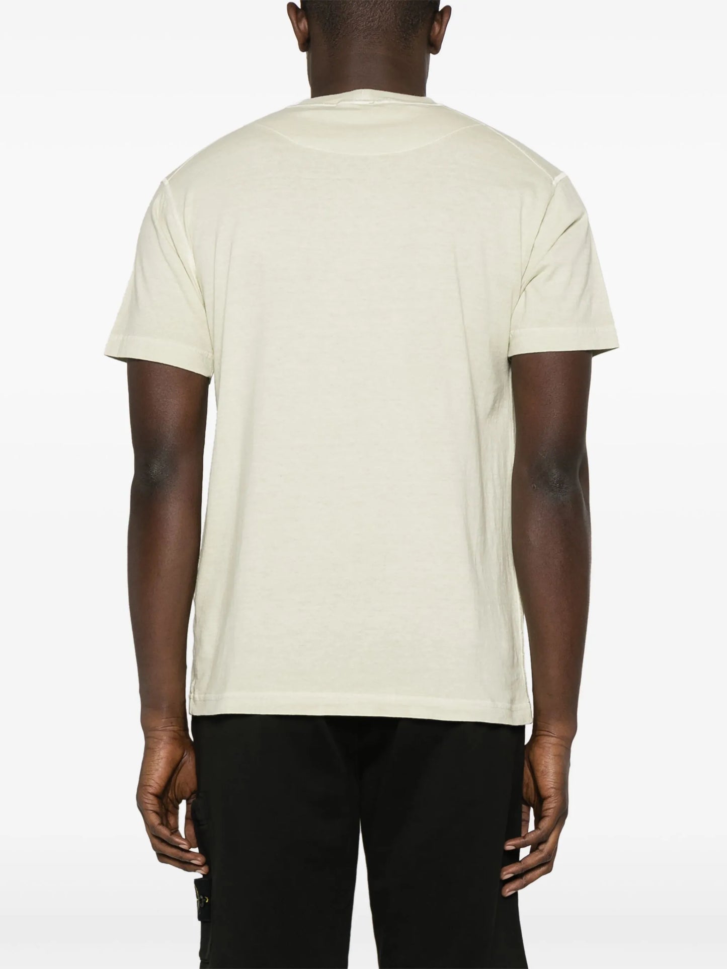 Compass-patch cotton T-shirt