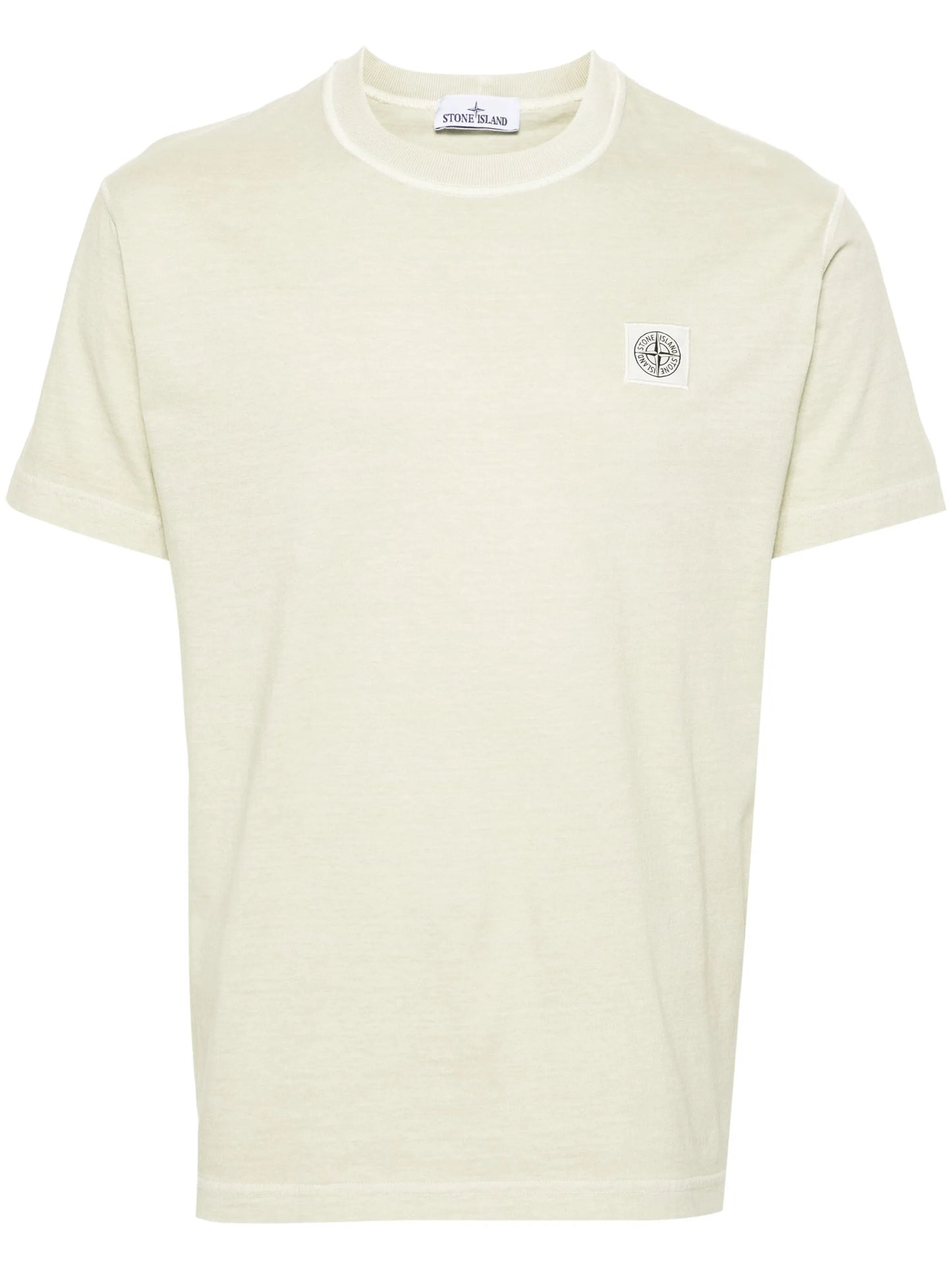 Compass-patch cotton T-shirt