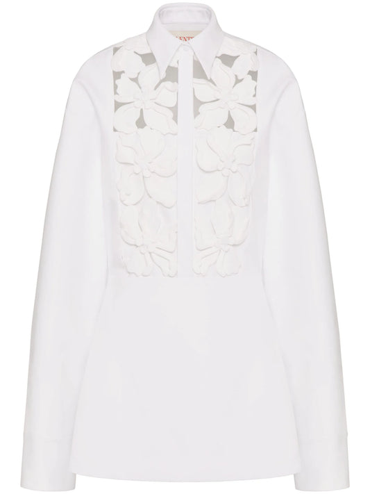 Compact embroidered mini dress