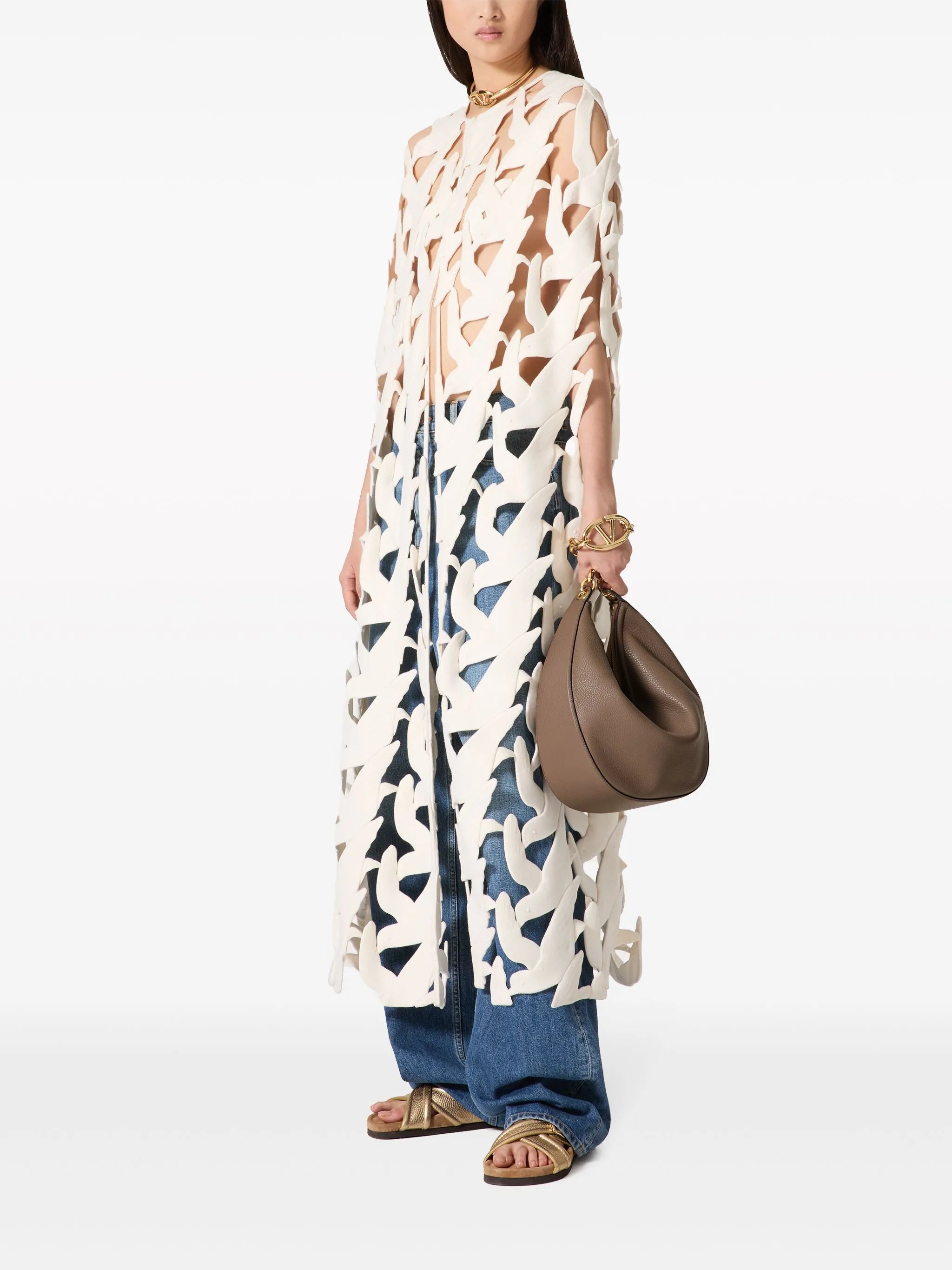 medium VLogo Moon shoulder bag
