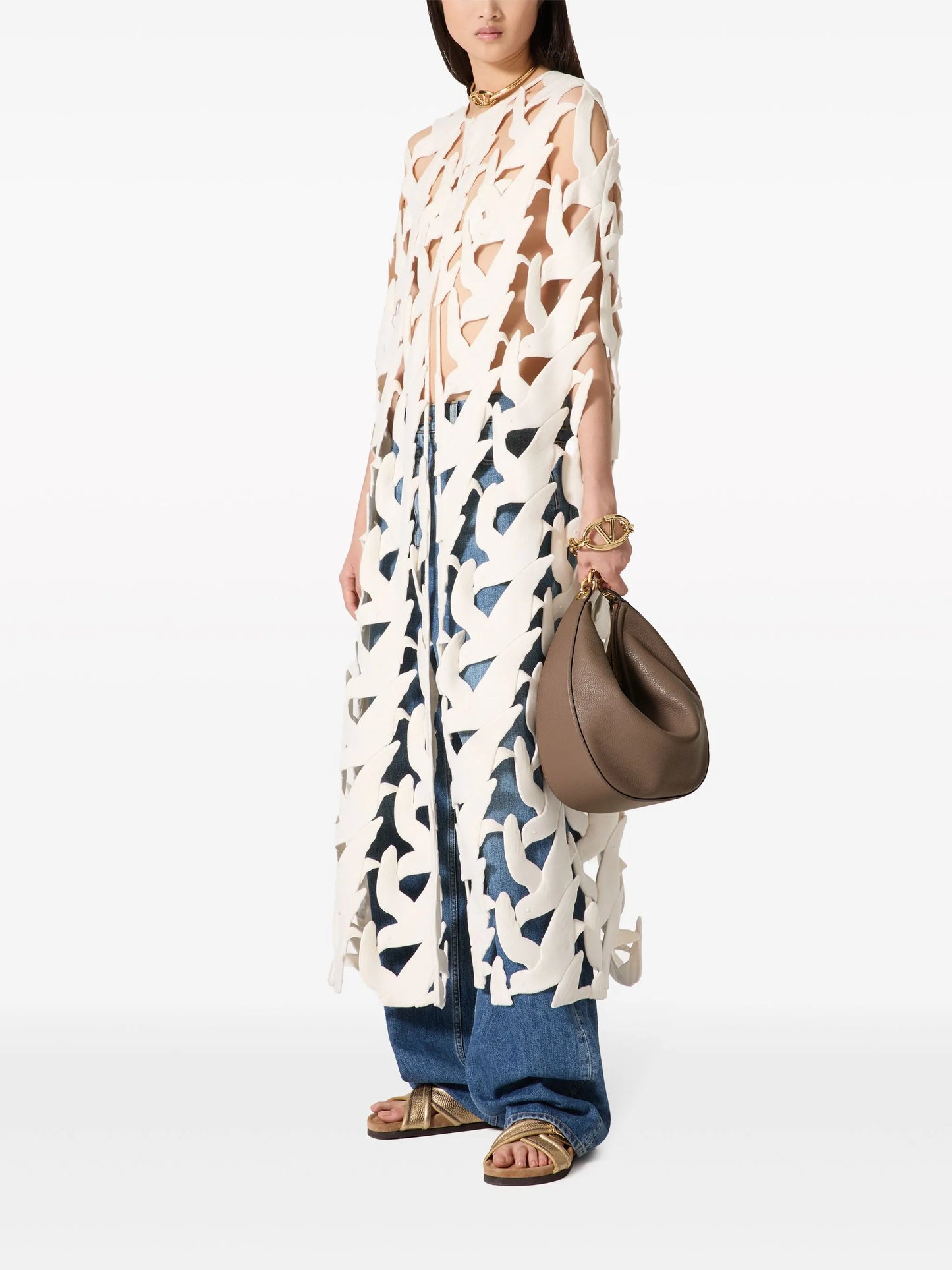 medium VLogo Moon shoulder bag