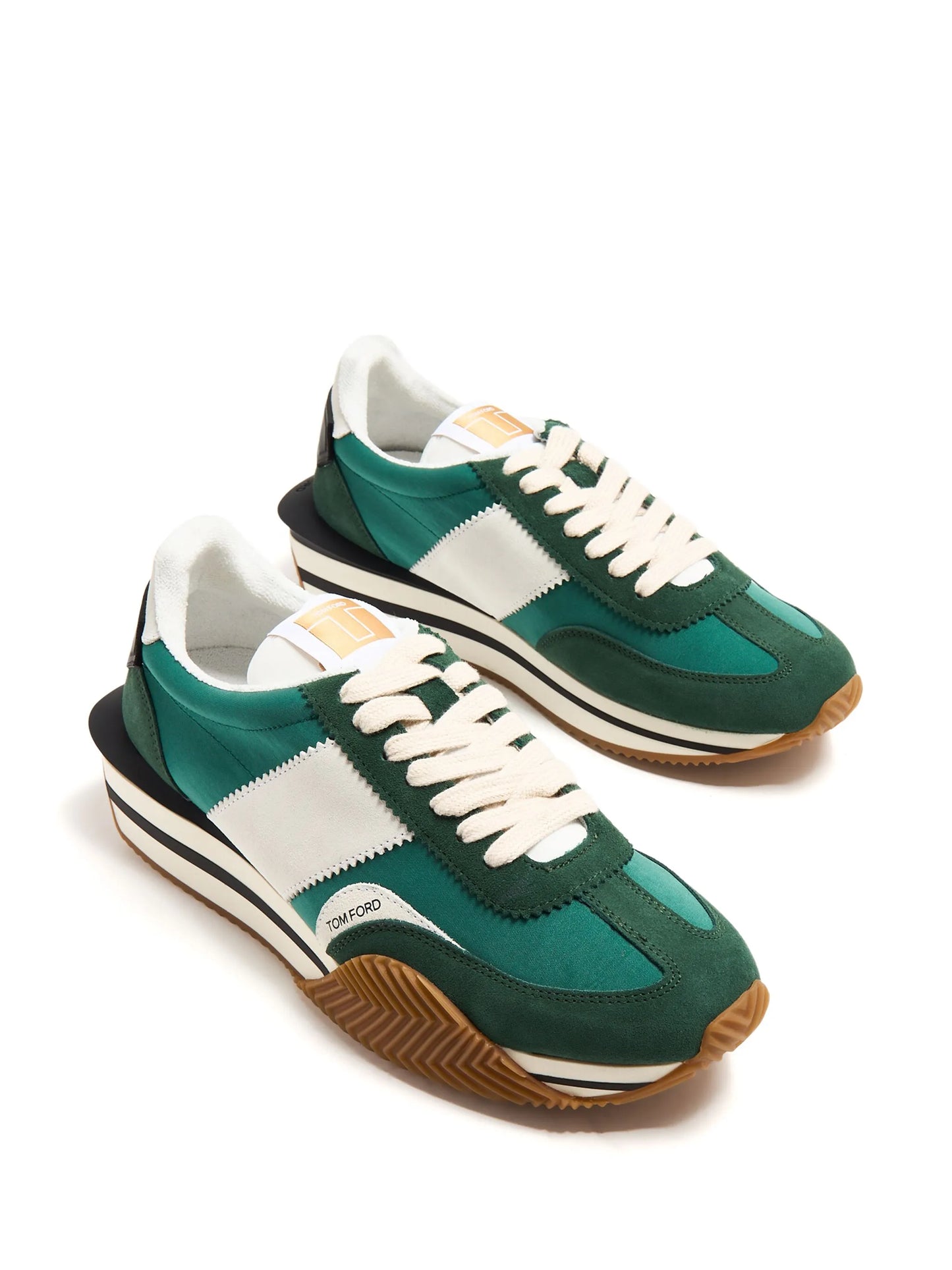 James suede-panelled sneakers