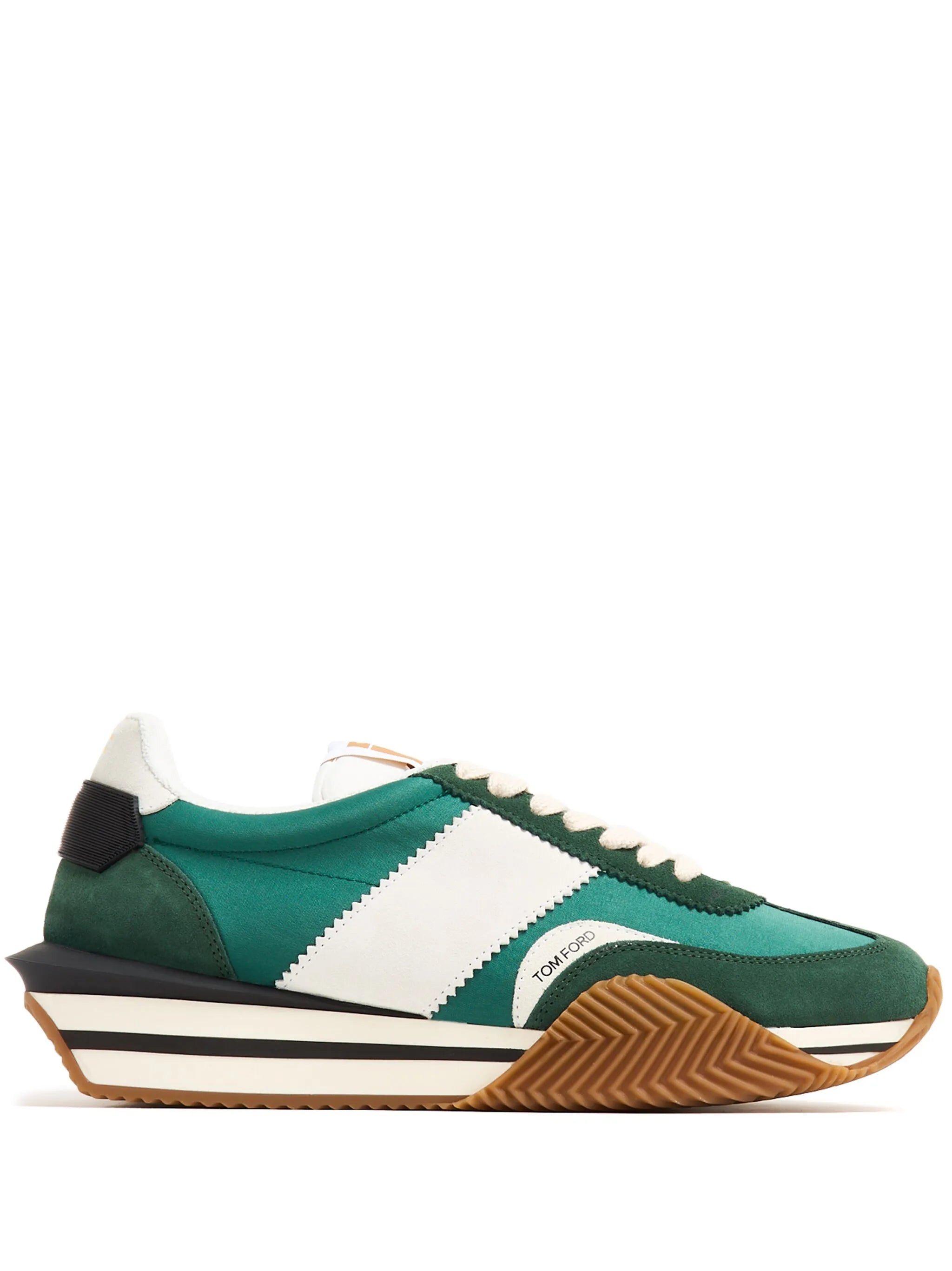 James suede-panelled sneakers