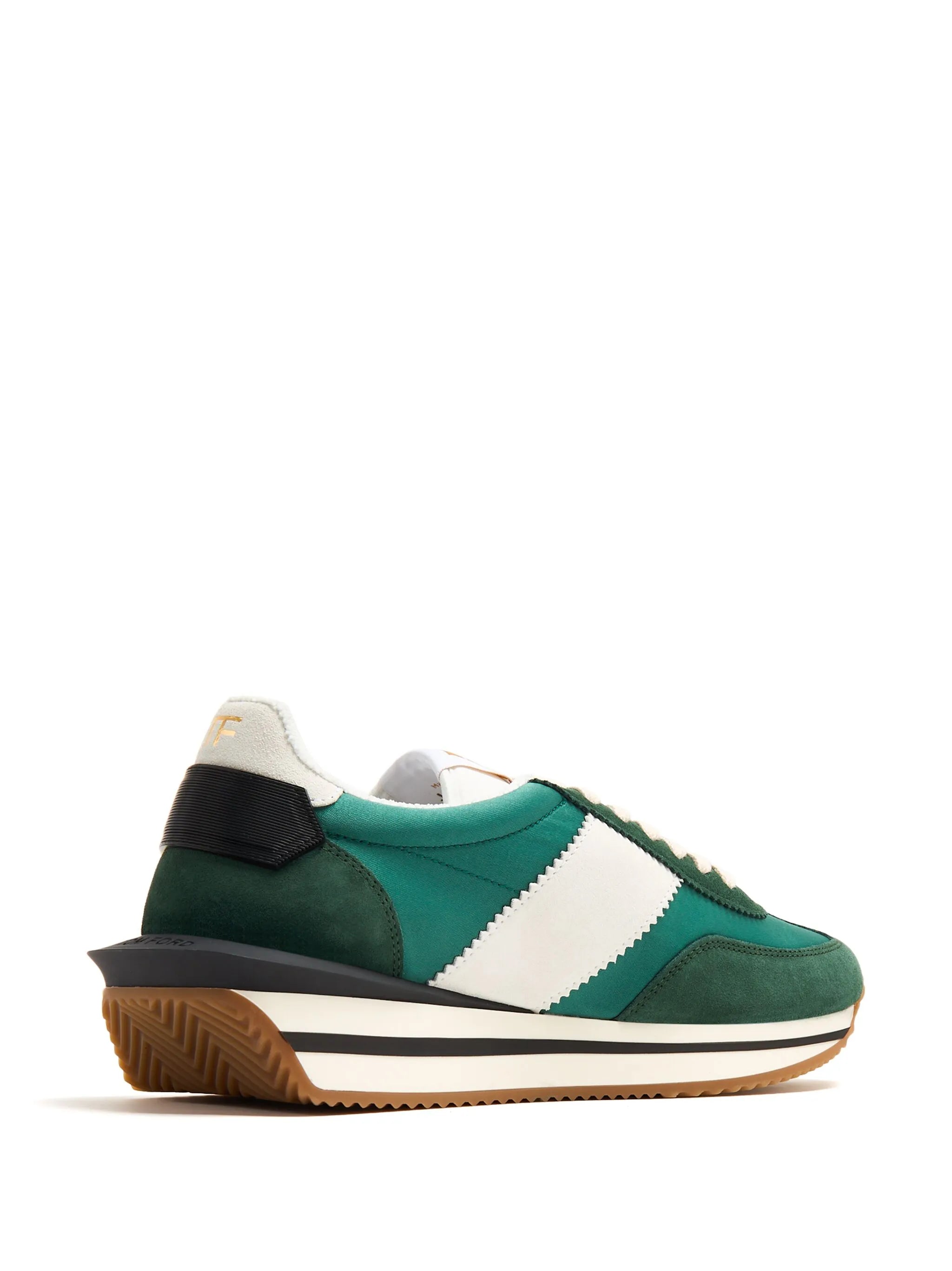 James suede-panelled sneakers