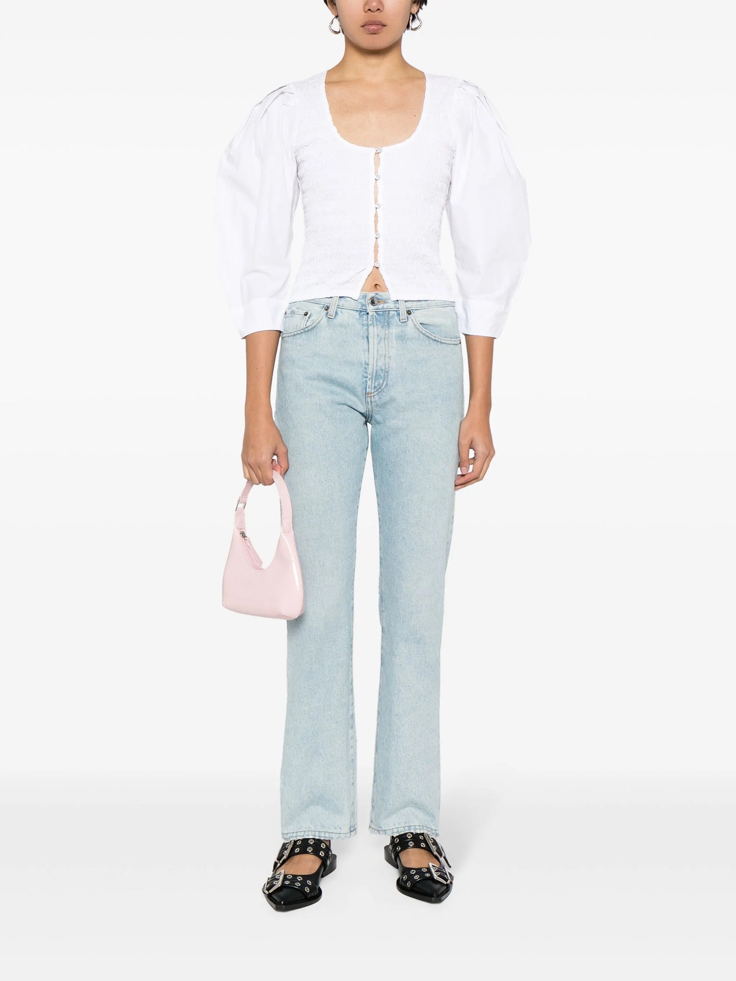 organic cotton-poplin blouse
