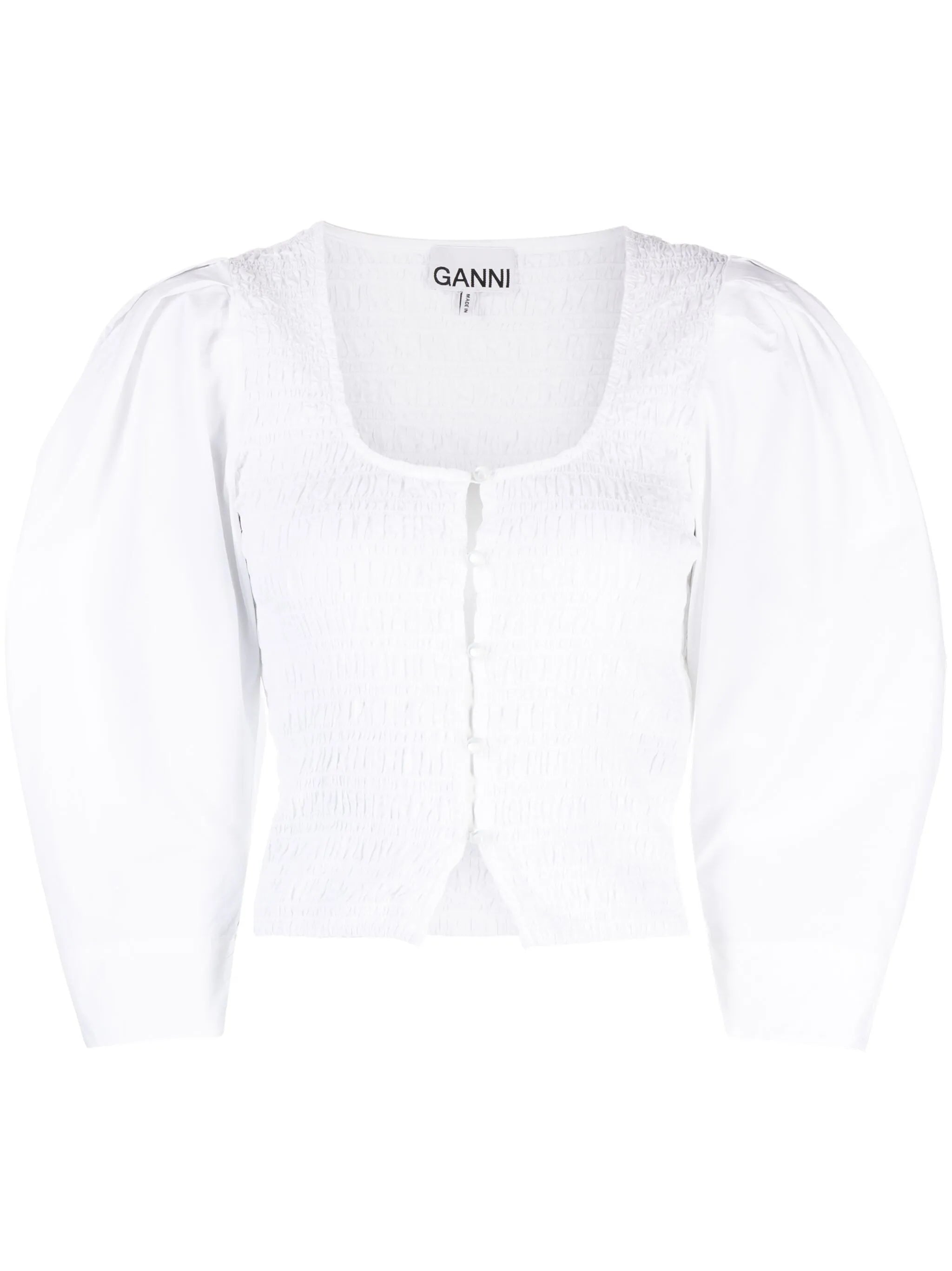 organic cotton-poplin blouse