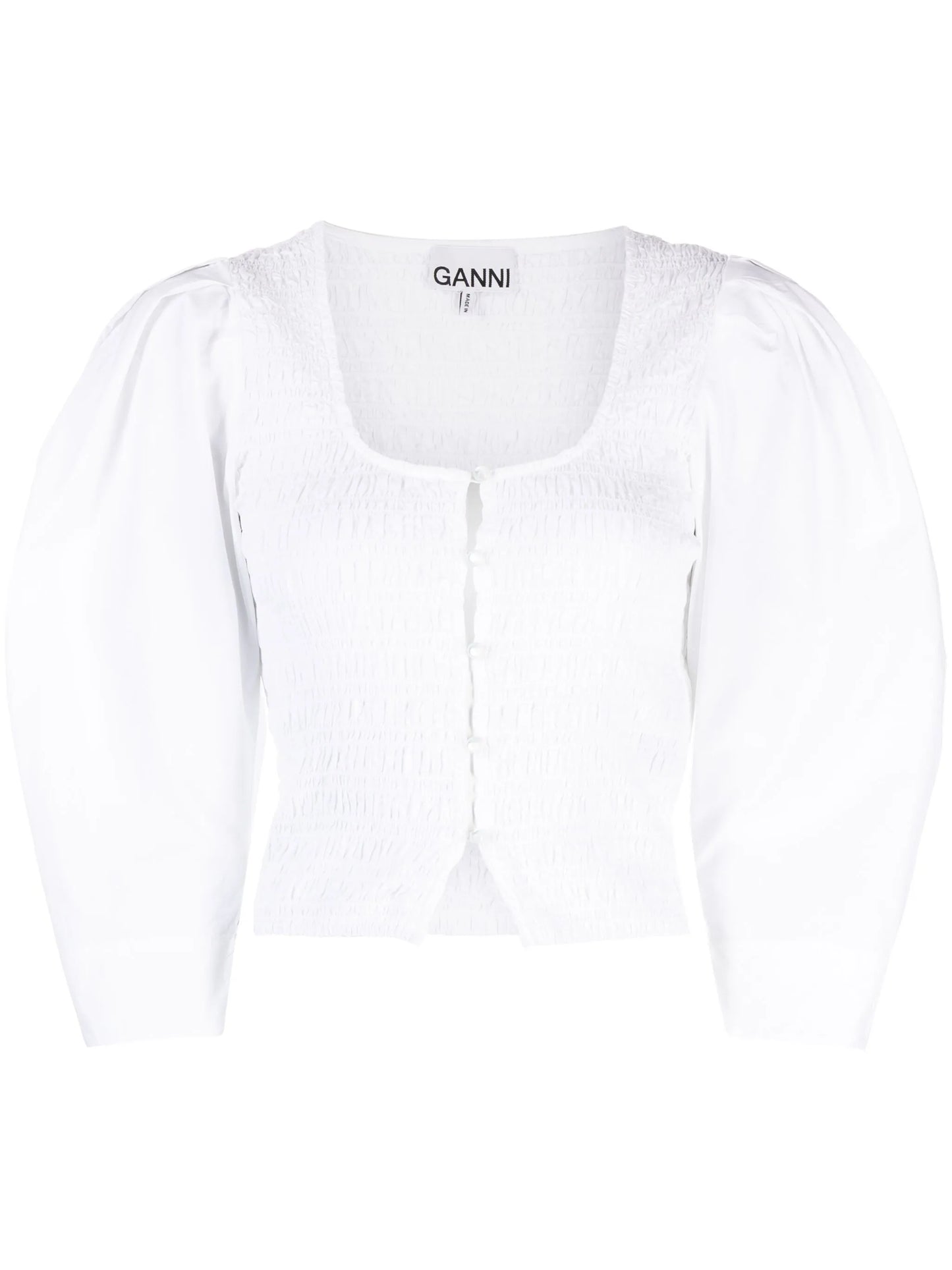 organic cotton-poplin blouse