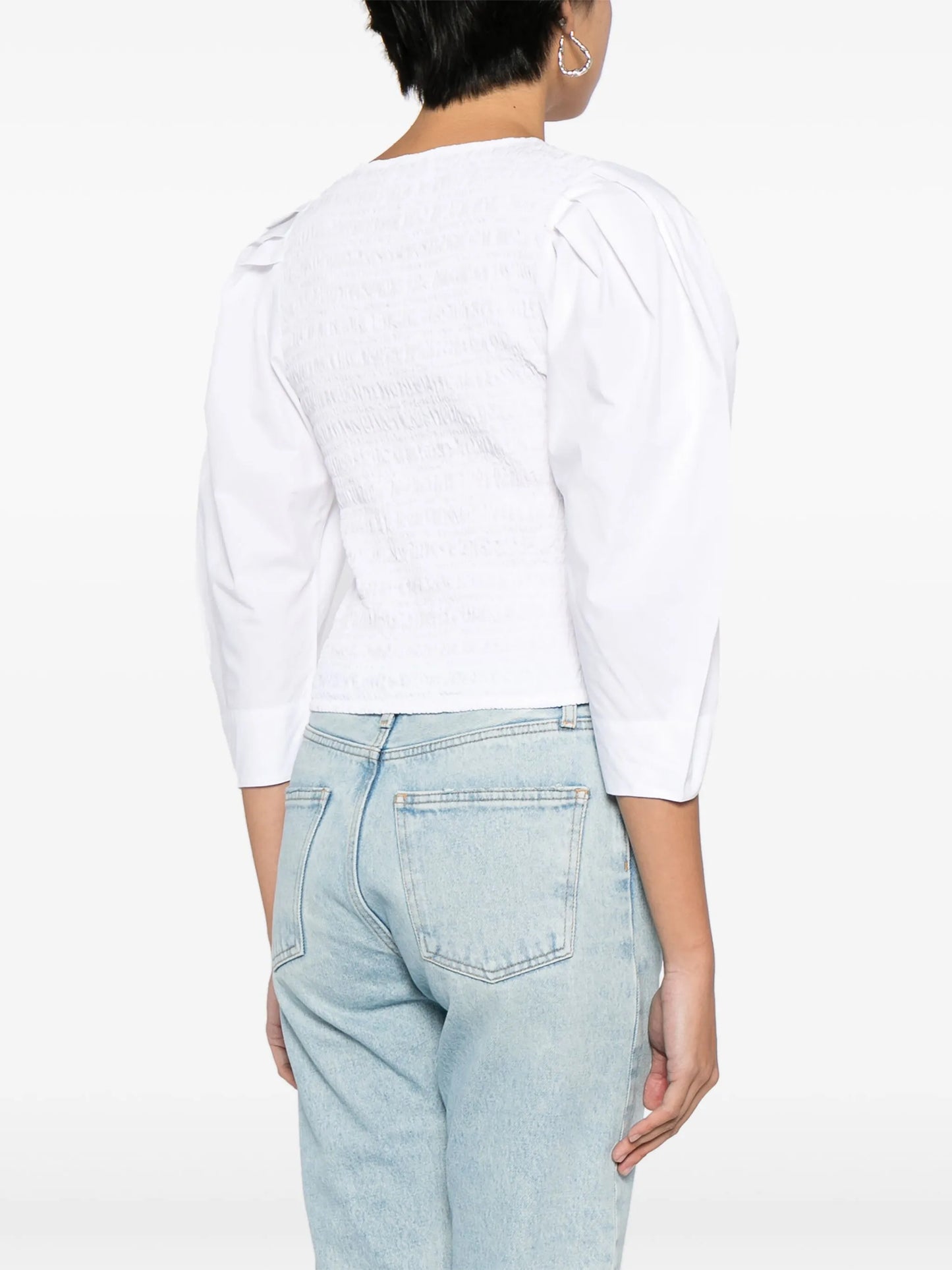organic cotton-poplin blouse