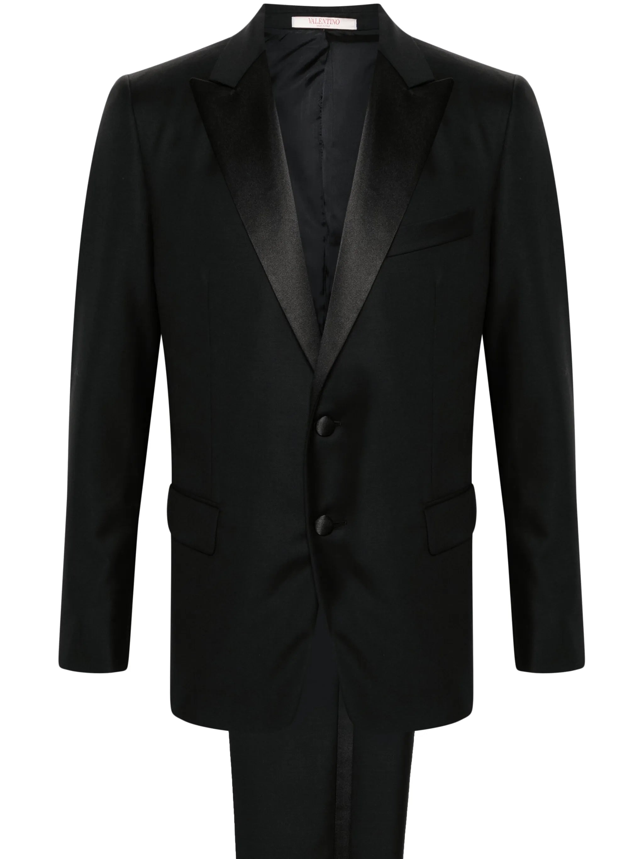 single-breasted wool suit