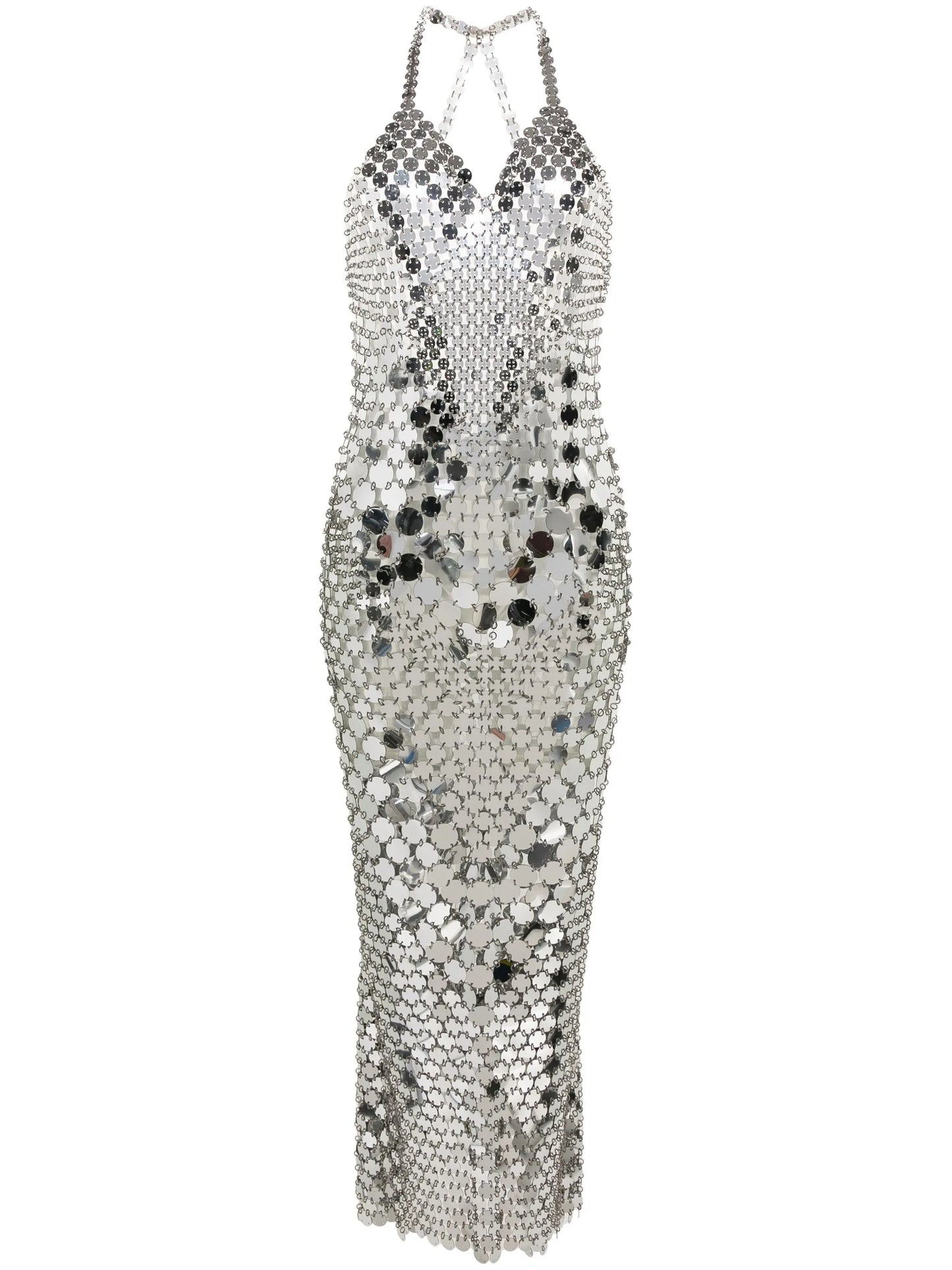 sequin-embellished long dress