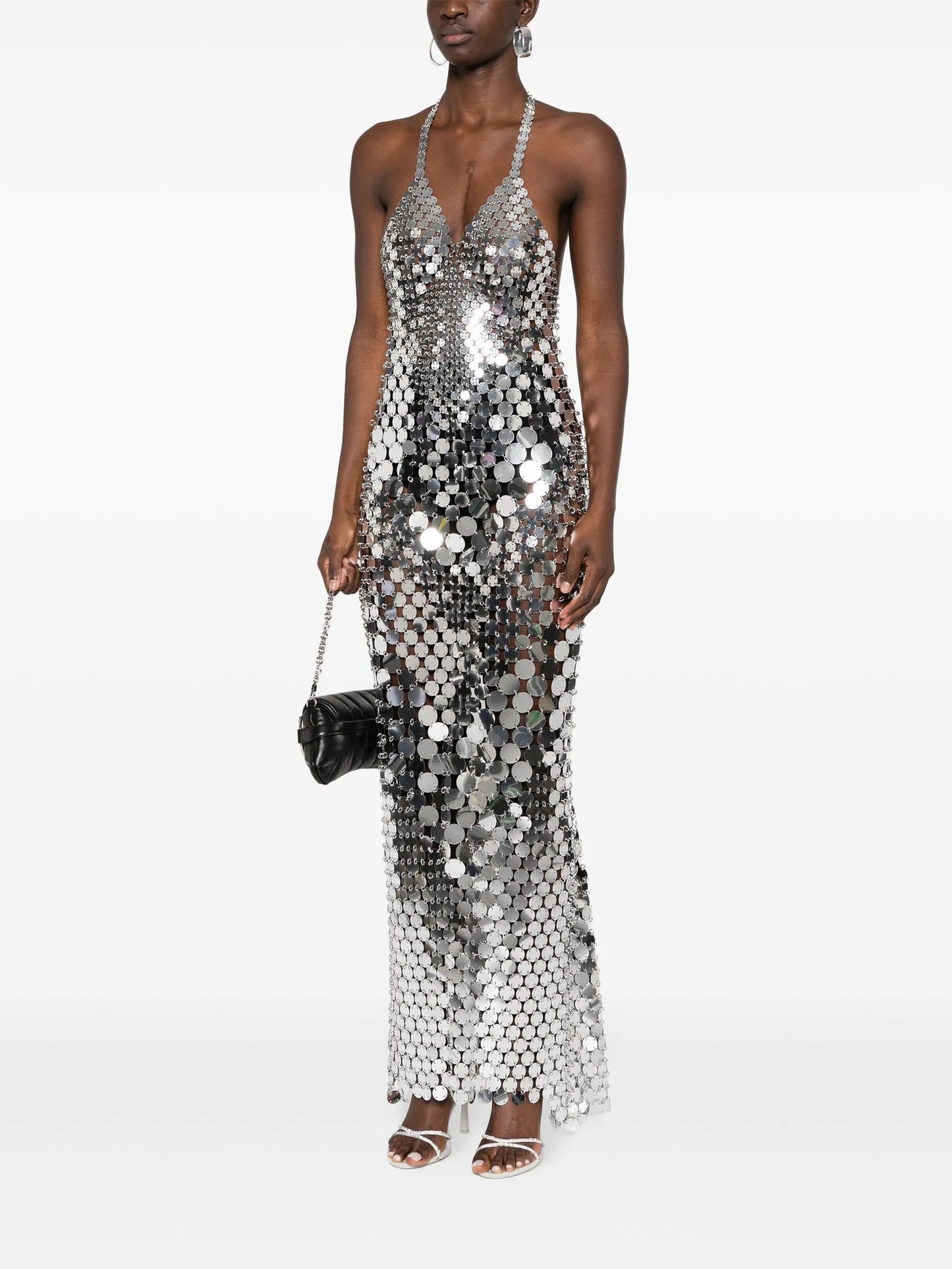 sequin-embellished long dress