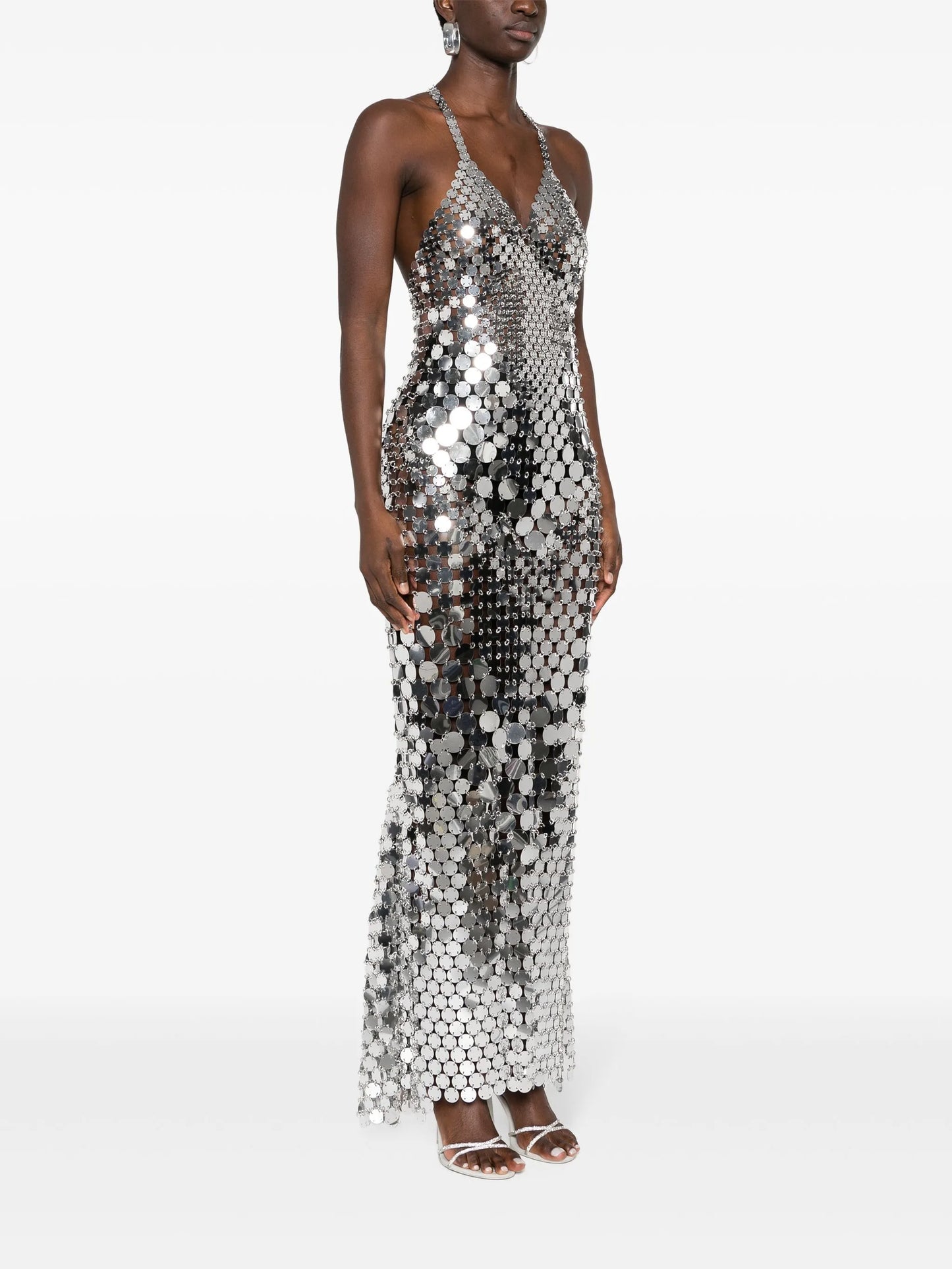 sequin-embellished long dress