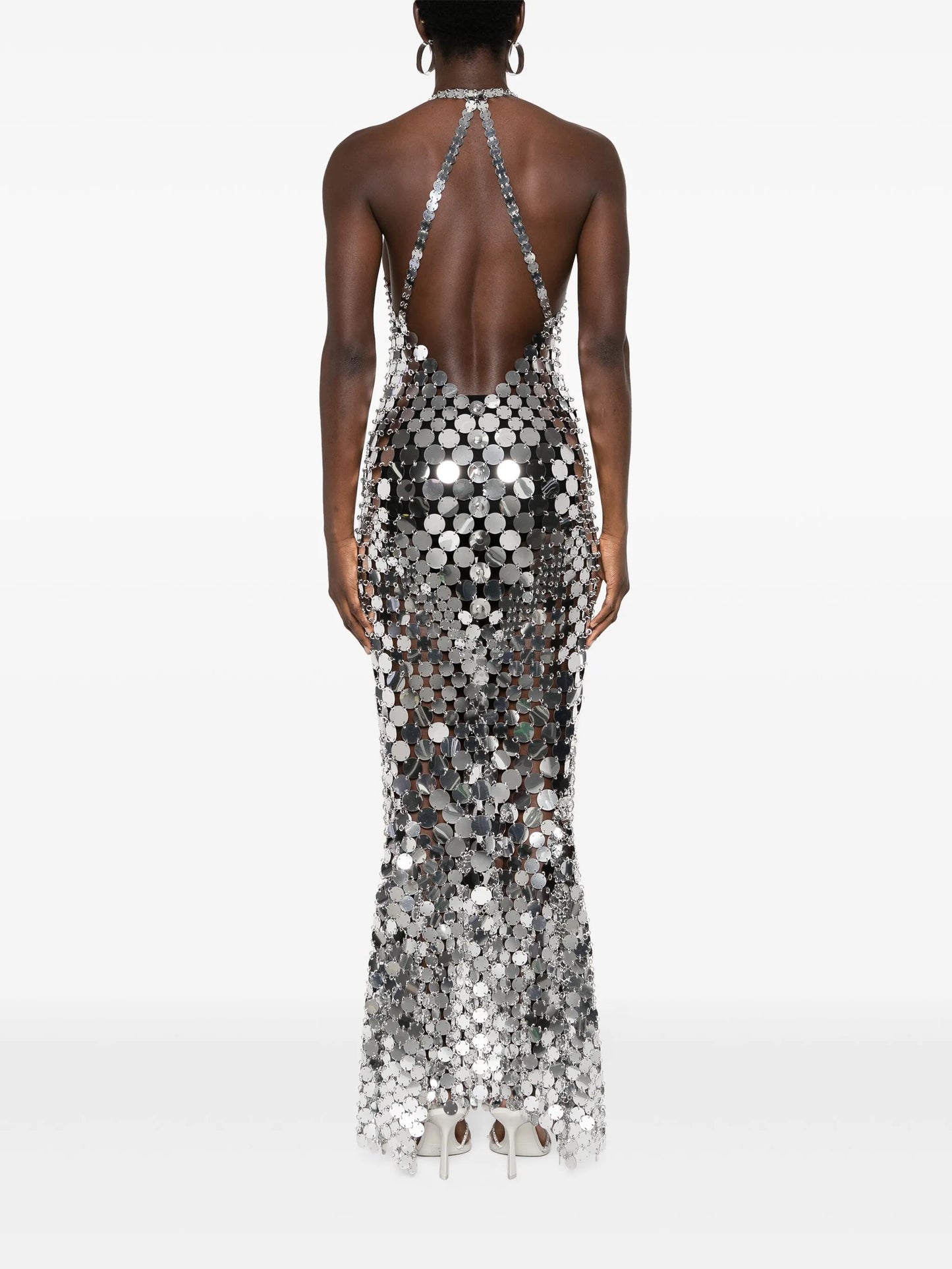sequin-embellished long dress