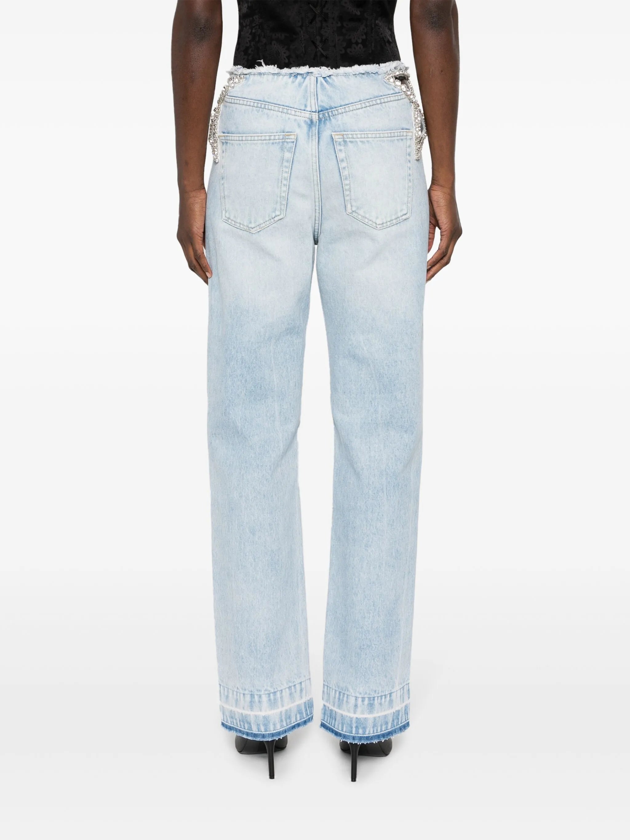 star cut-out jeans