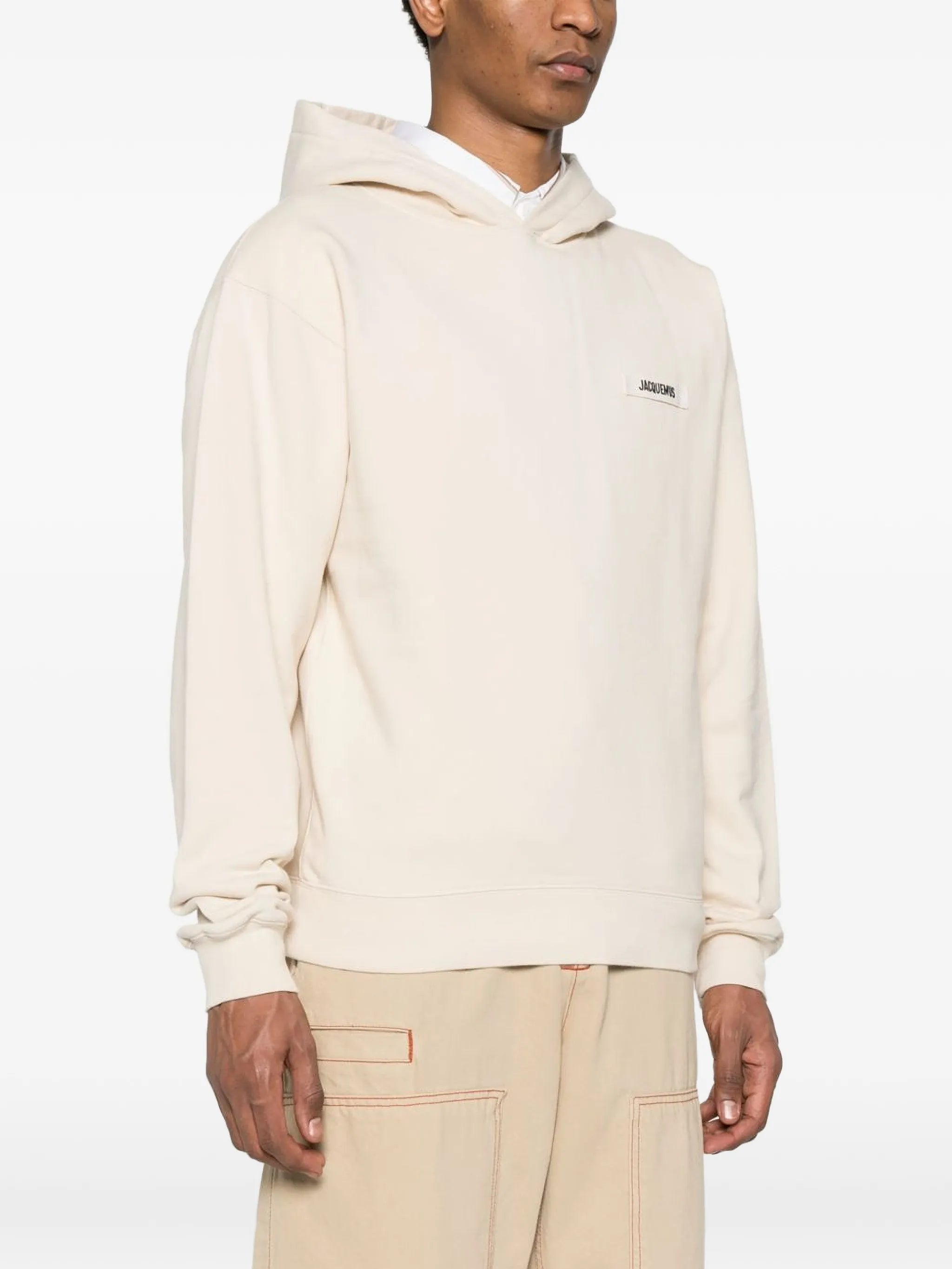 Le Hoodie Gros Grain logo-patch hoodie