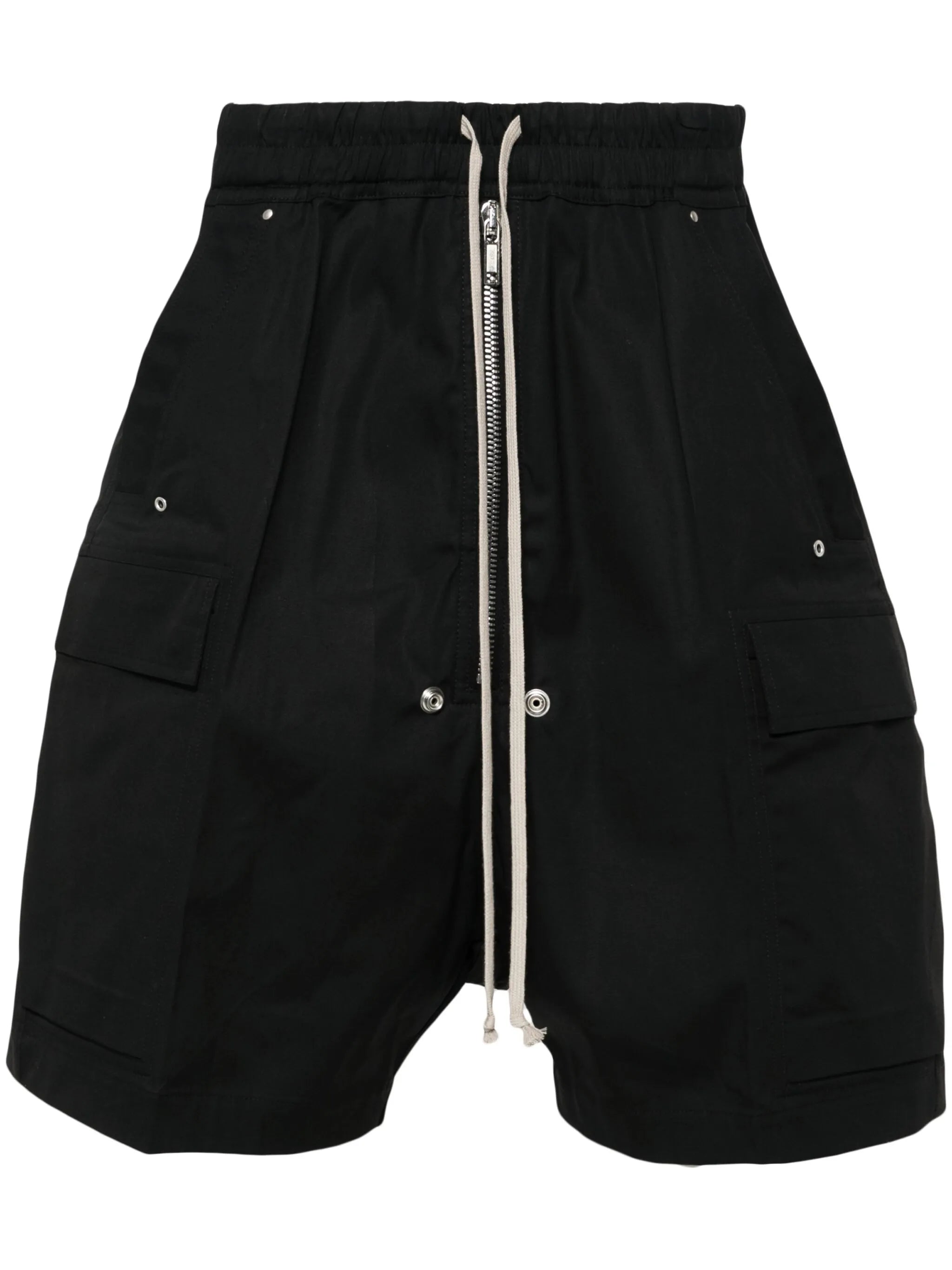 drop-crotch bermuda shorts