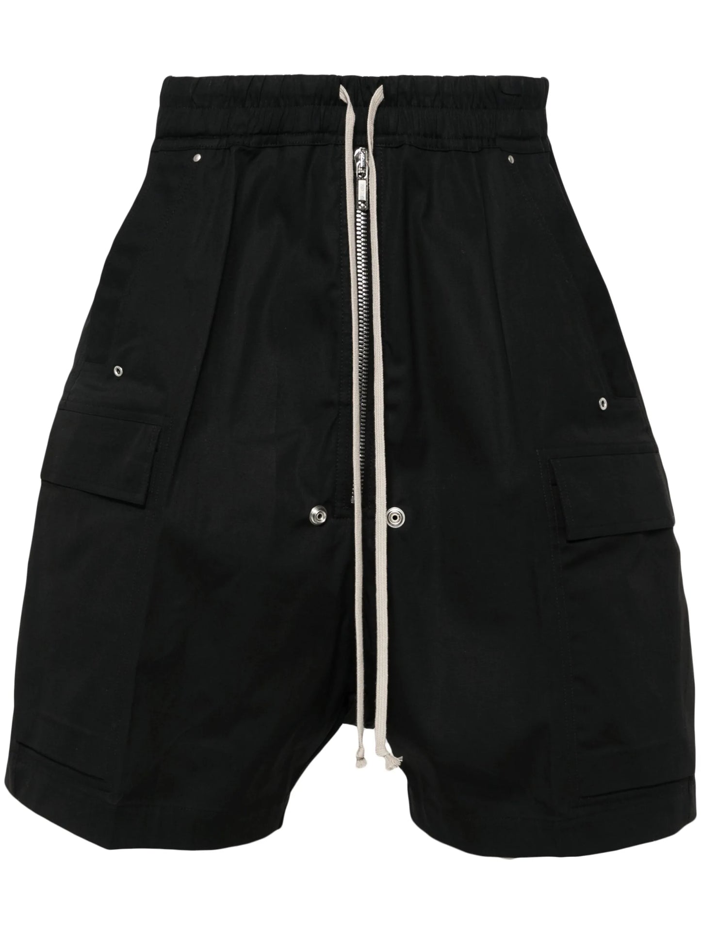 drop-crotch bermuda shorts