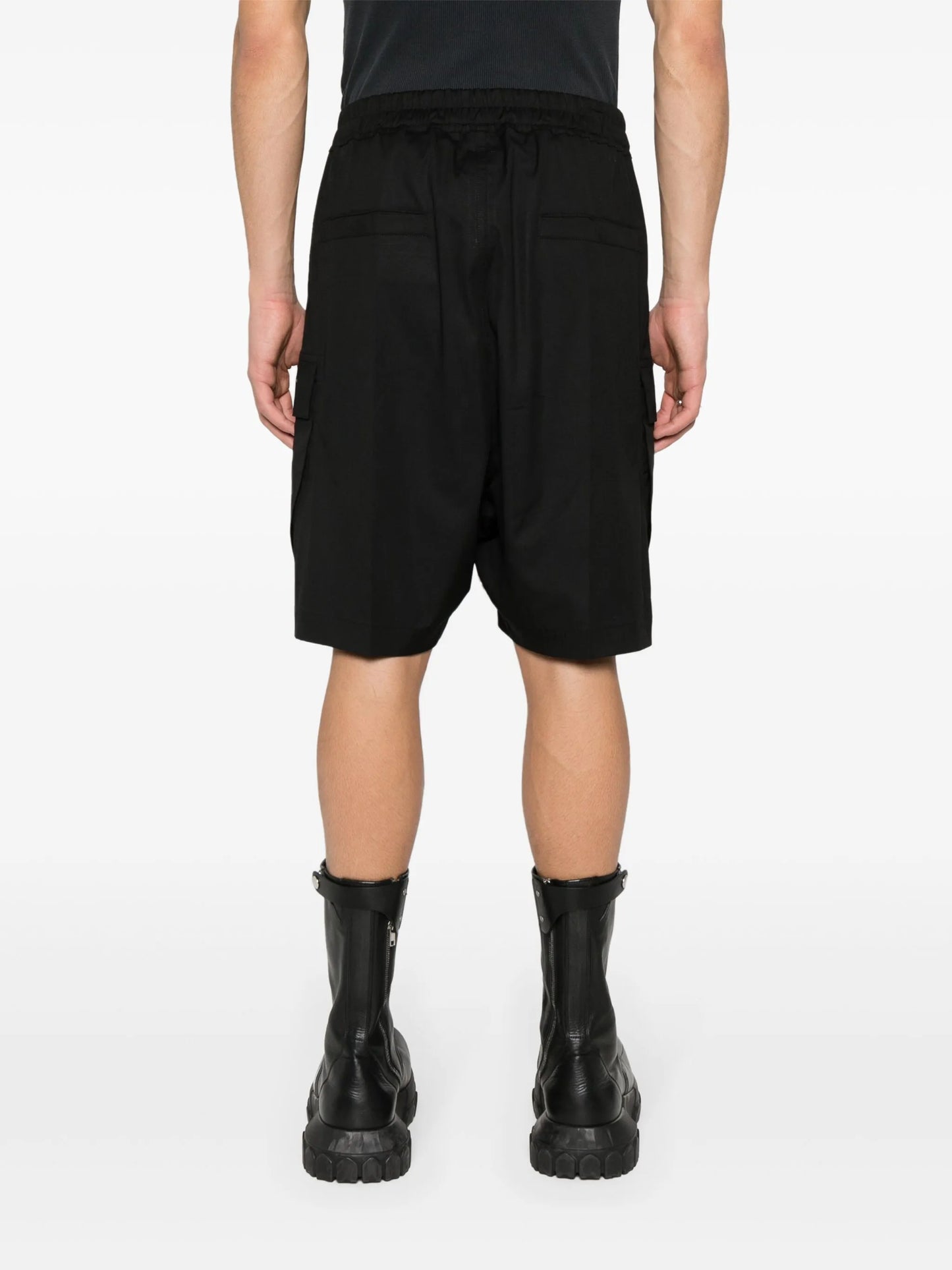 drop-crotch bermuda shorts