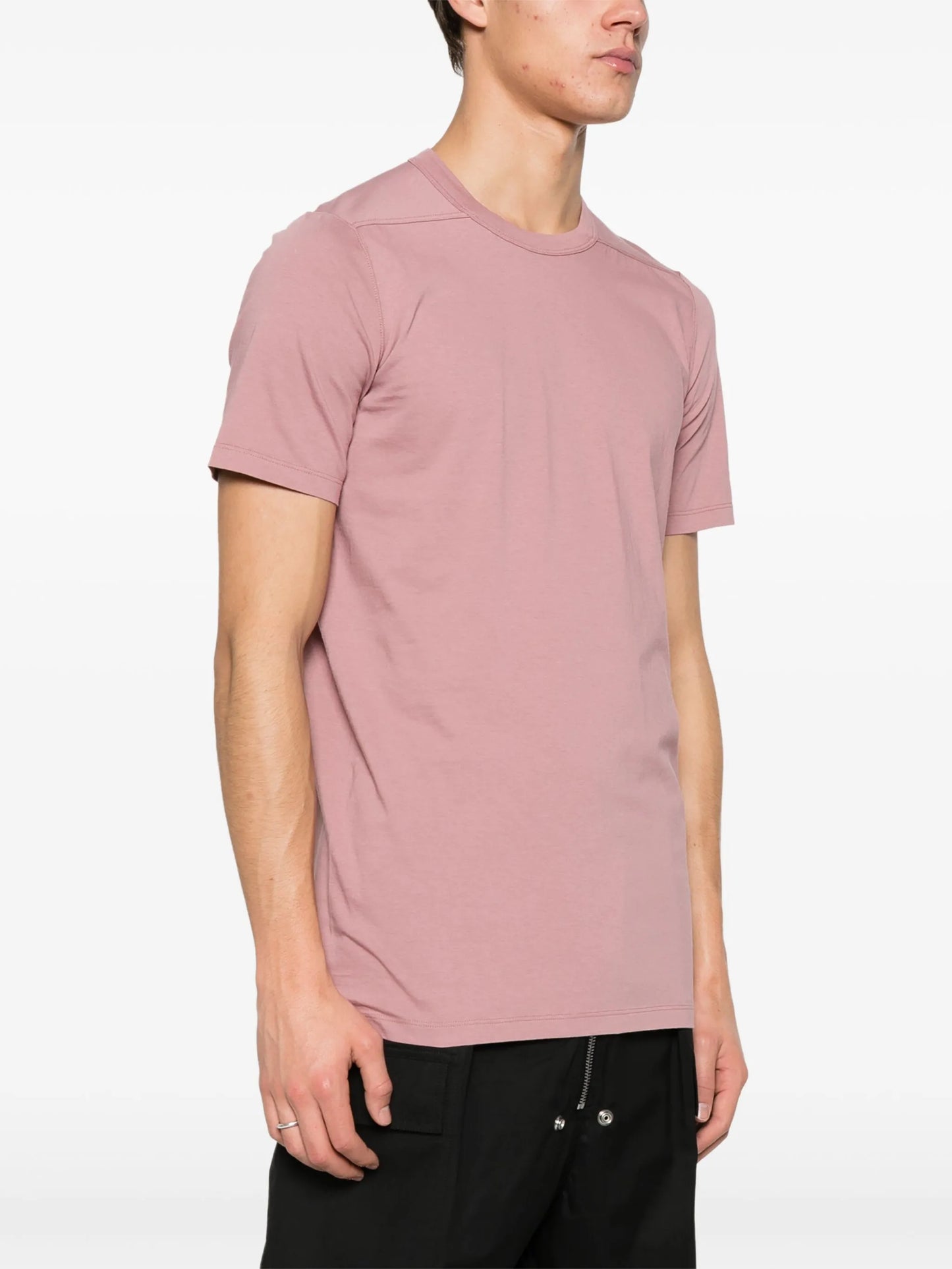 panelled cotton T-shirt