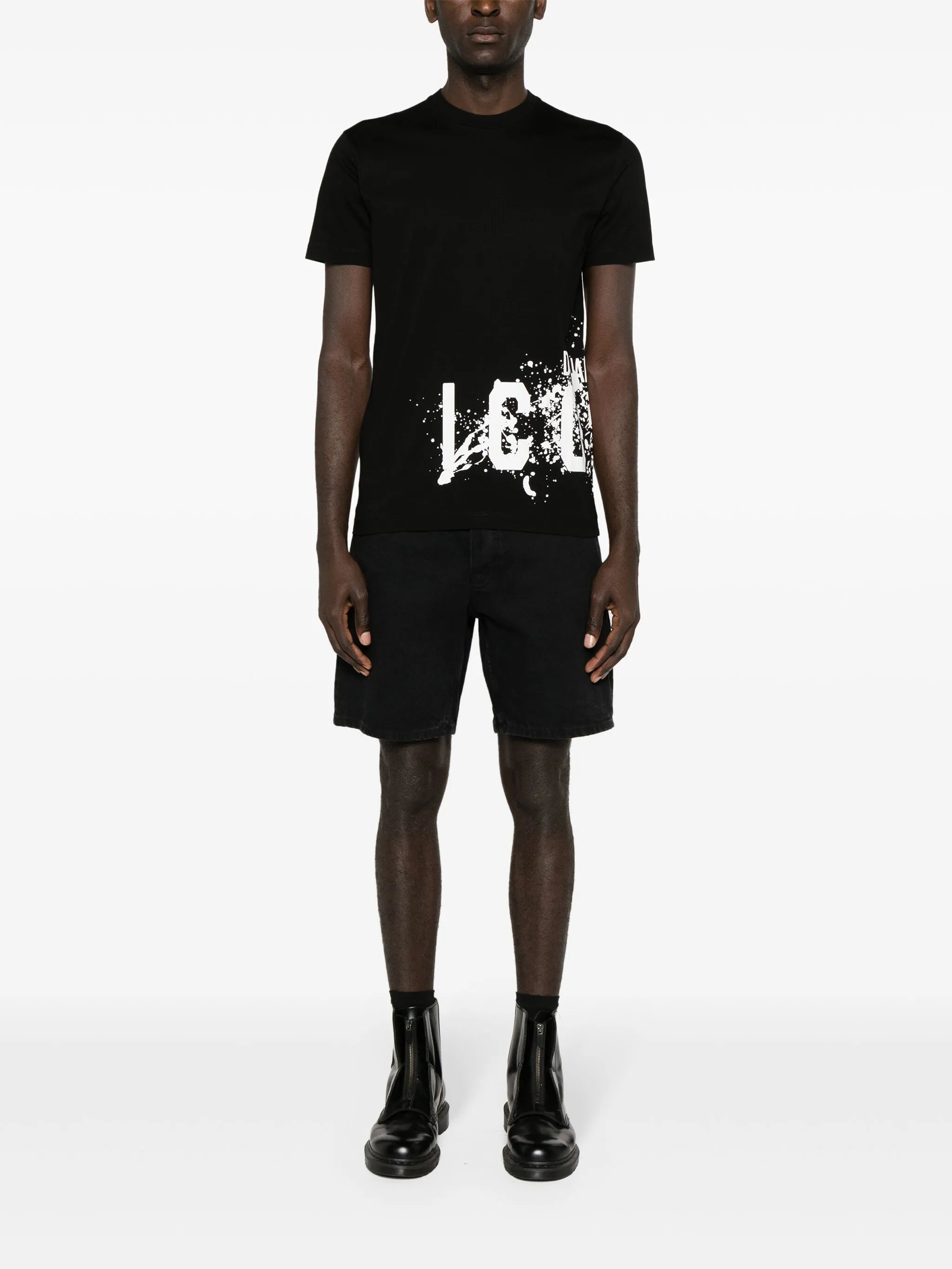Icon-print cotton T-shirt