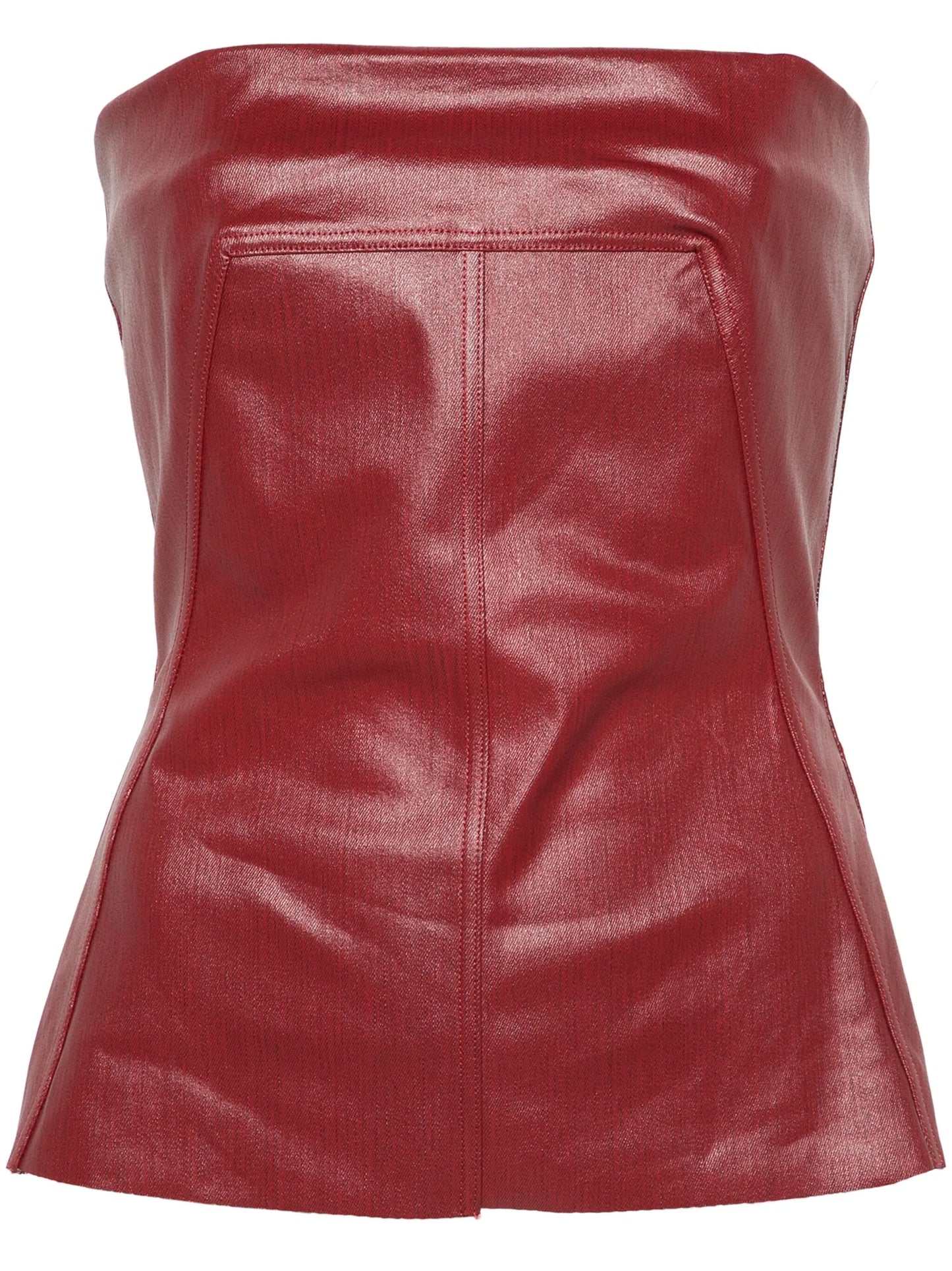 bustier-style cotton corset top