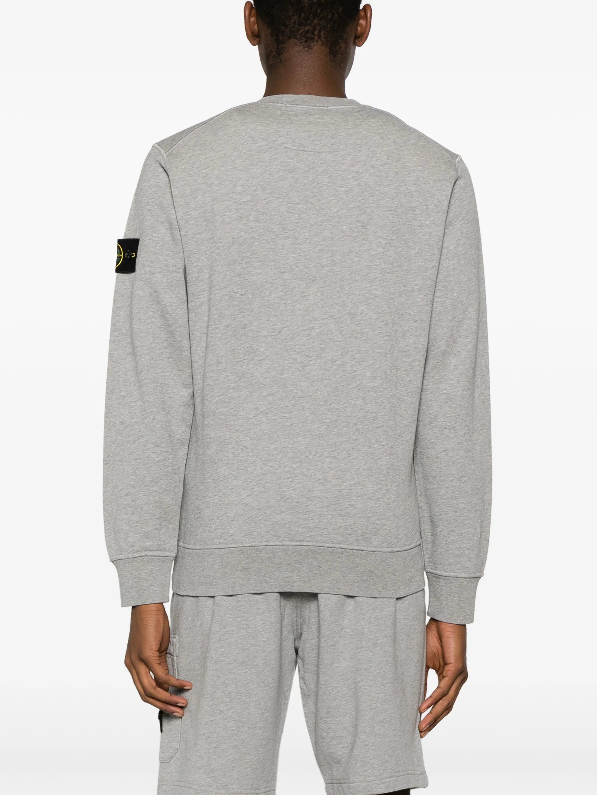 Compass-badge cotton sweatshirt