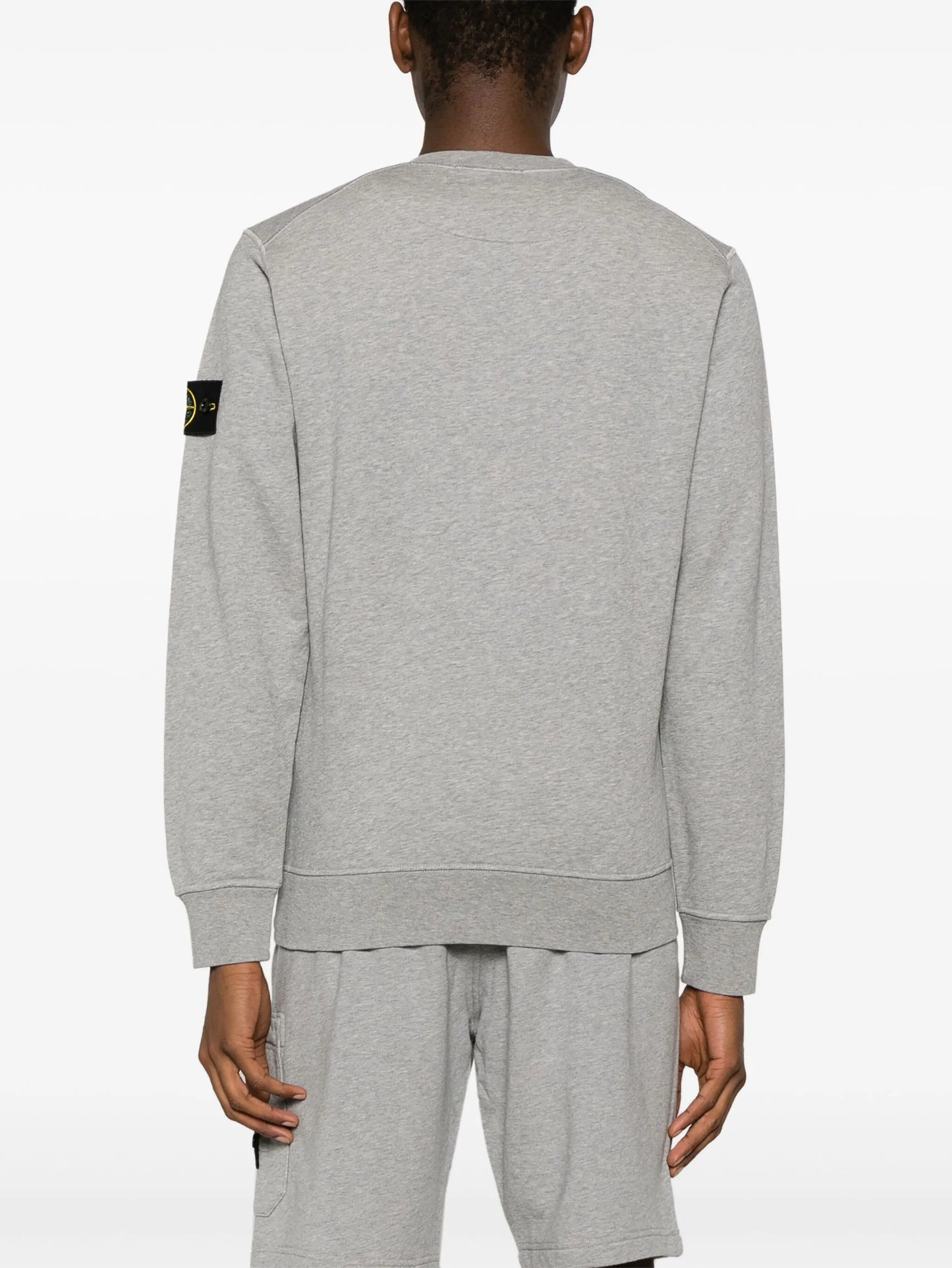 Compass-badge cotton sweatshirt
