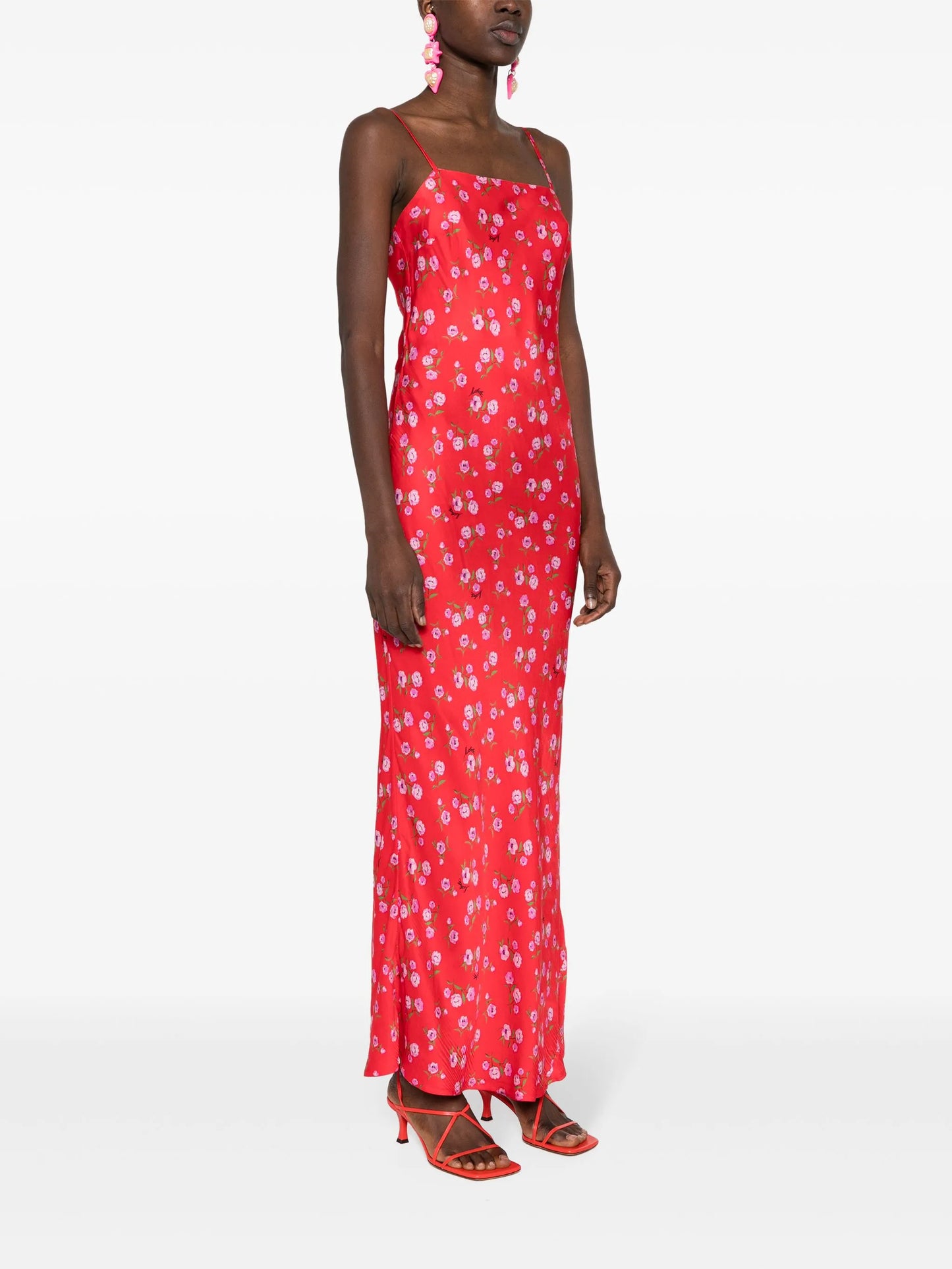 floral-print dress