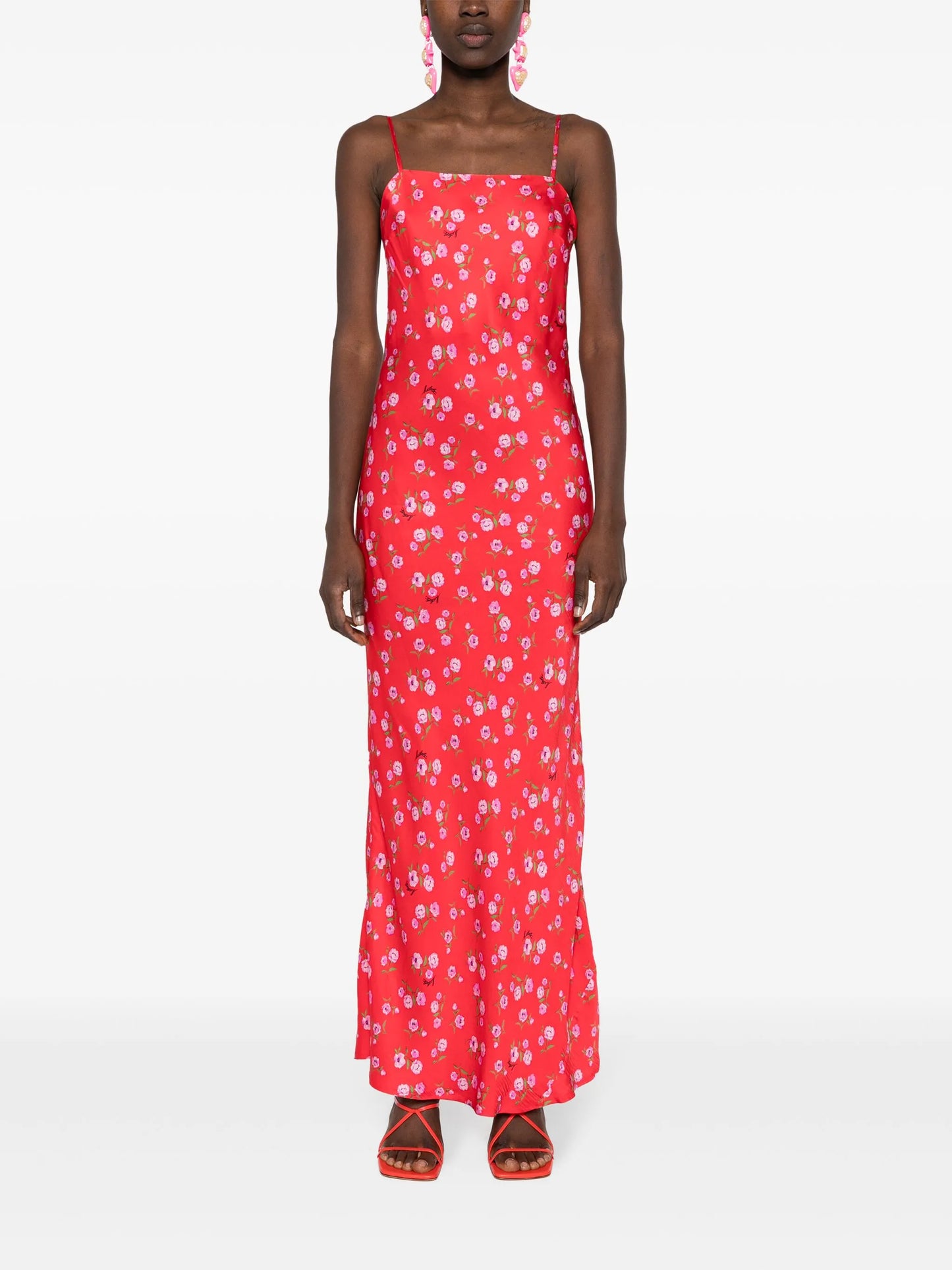 floral-print dress