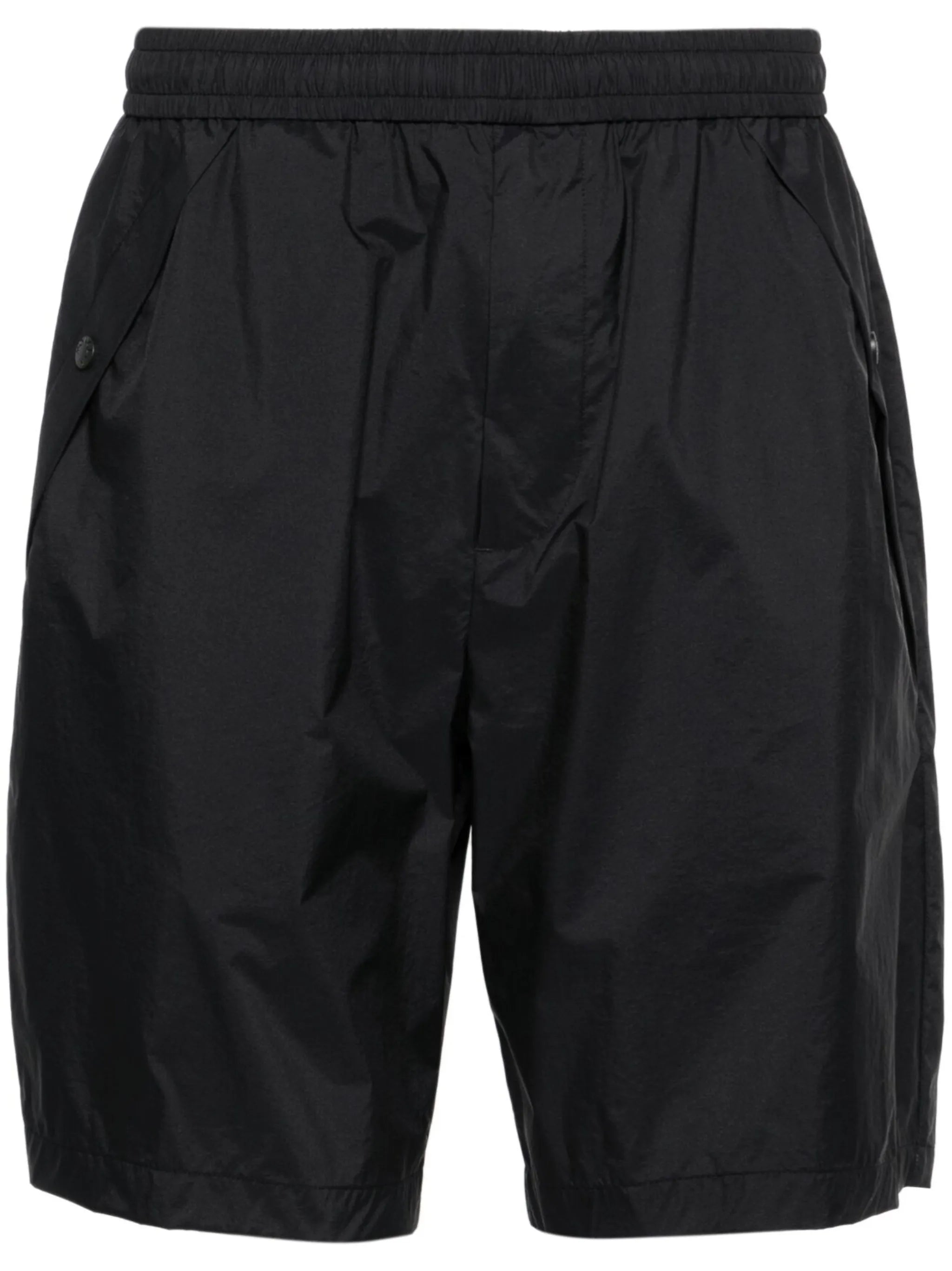 elasticated-waist bermuda shorts