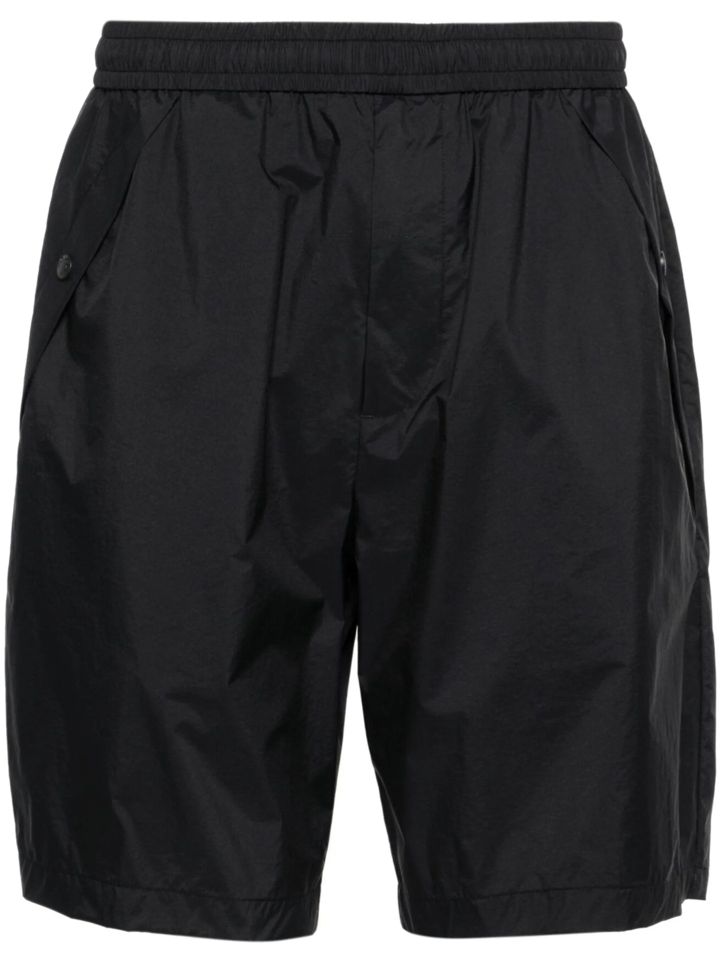 elasticated-waist bermuda shorts