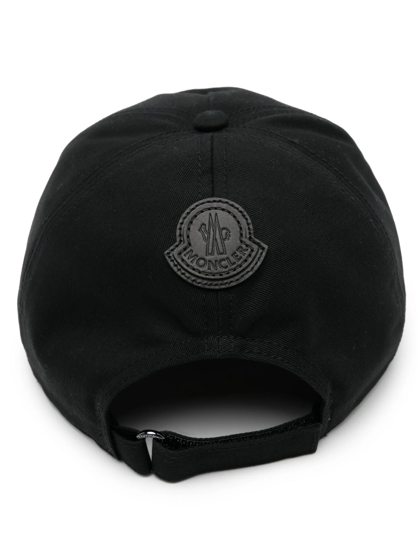 flocked-logo cotton baseball cap