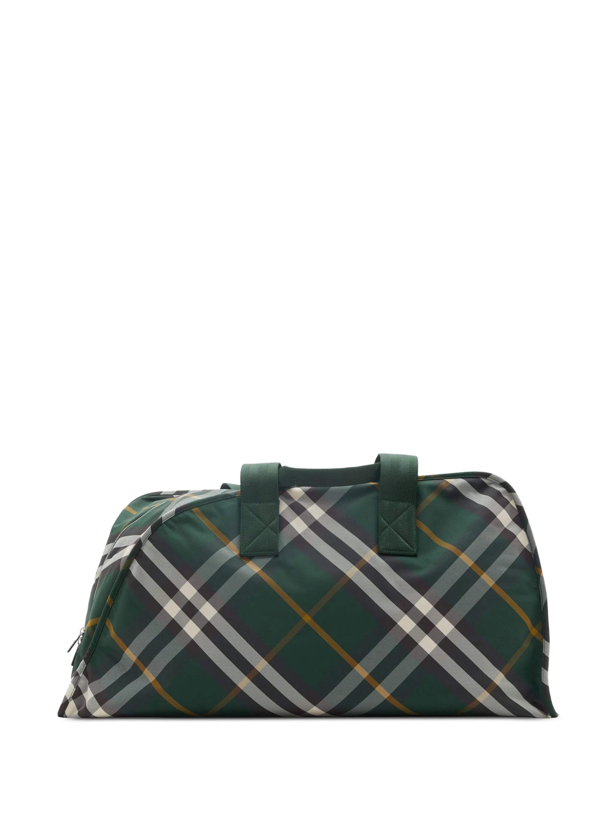 large Shield check-pattern duffle bag