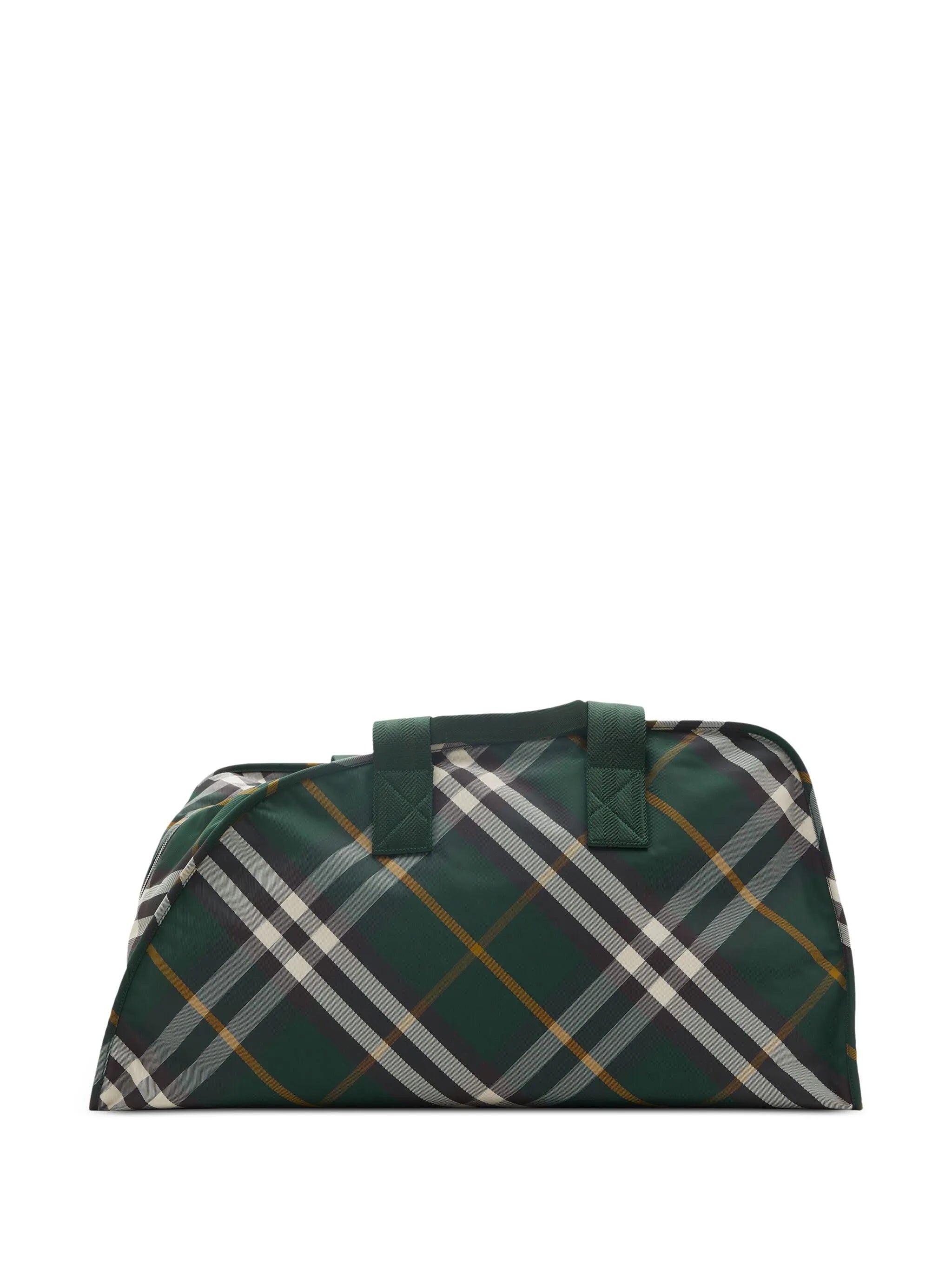 large Shield check-pattern duffle bag
