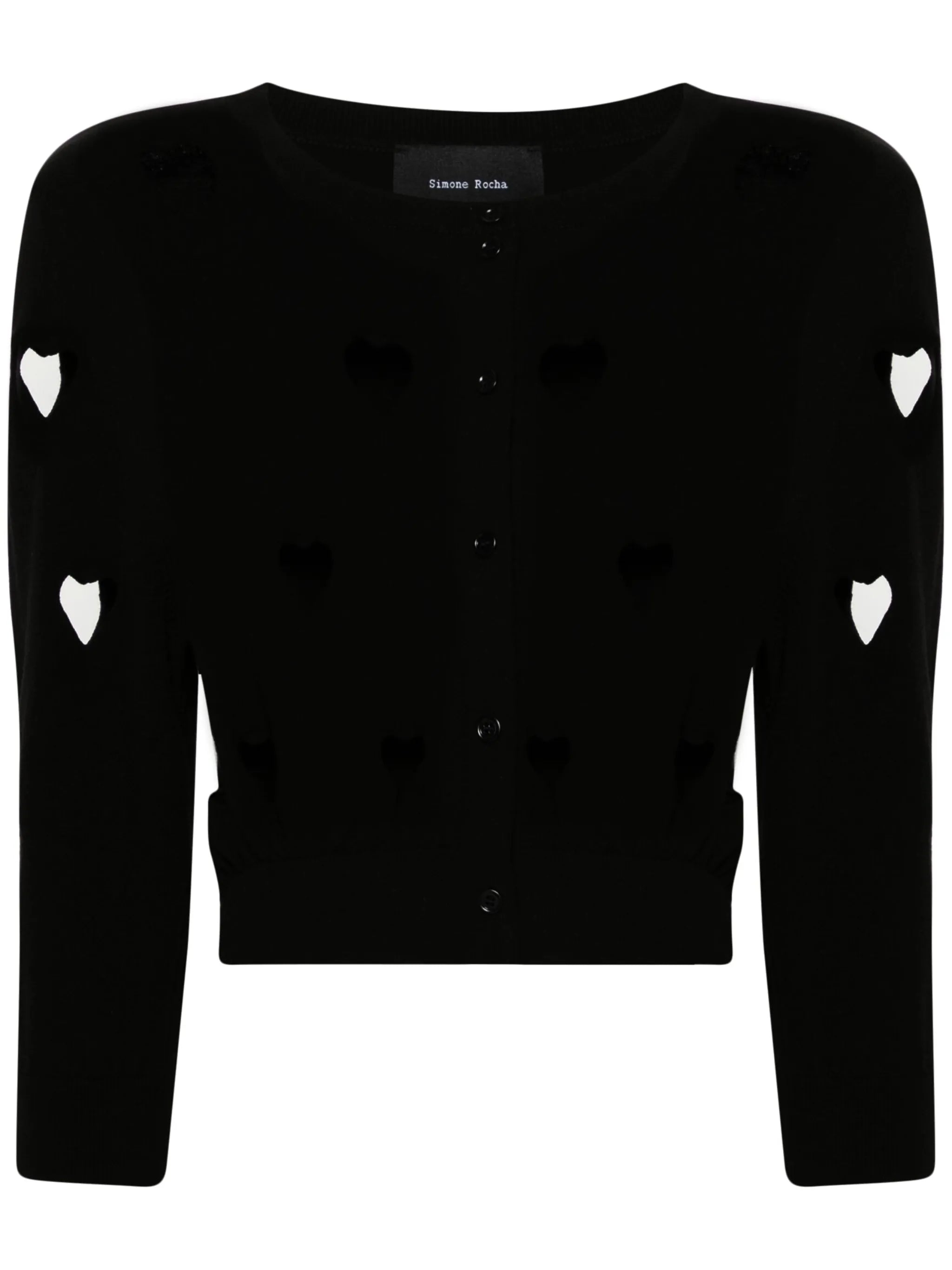 cut-out cropped cardigan